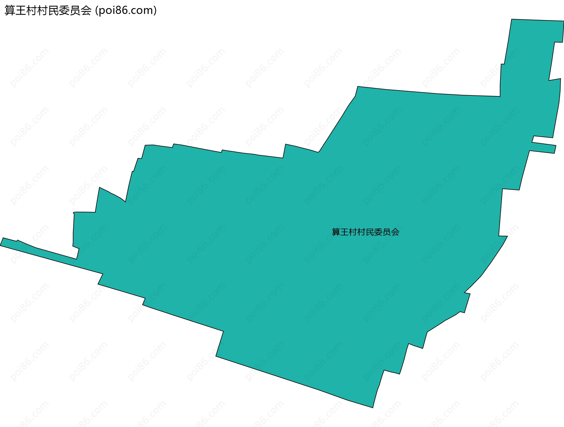 算王村村民委员会边界地图