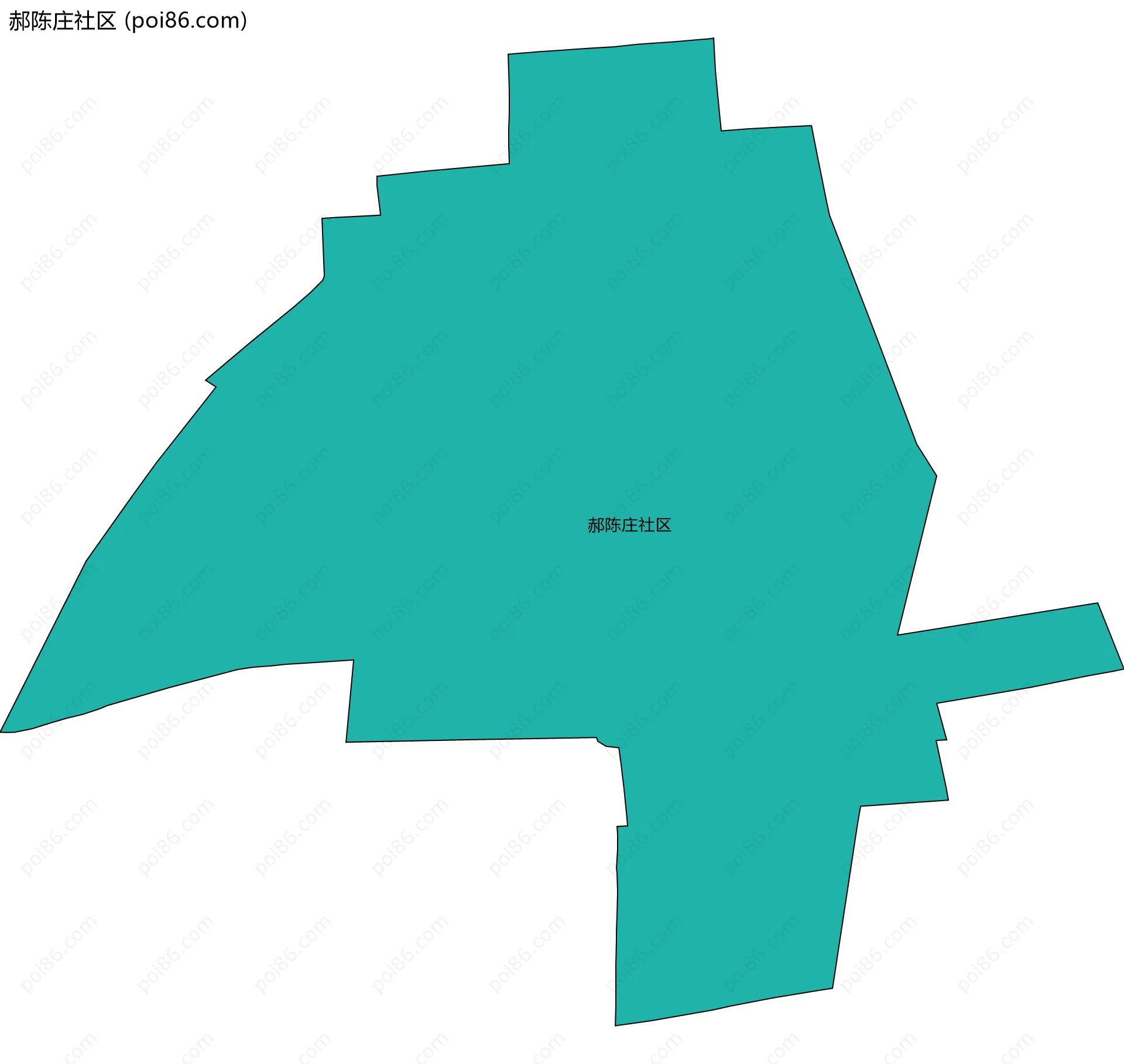 郝陈庄社区边界地图