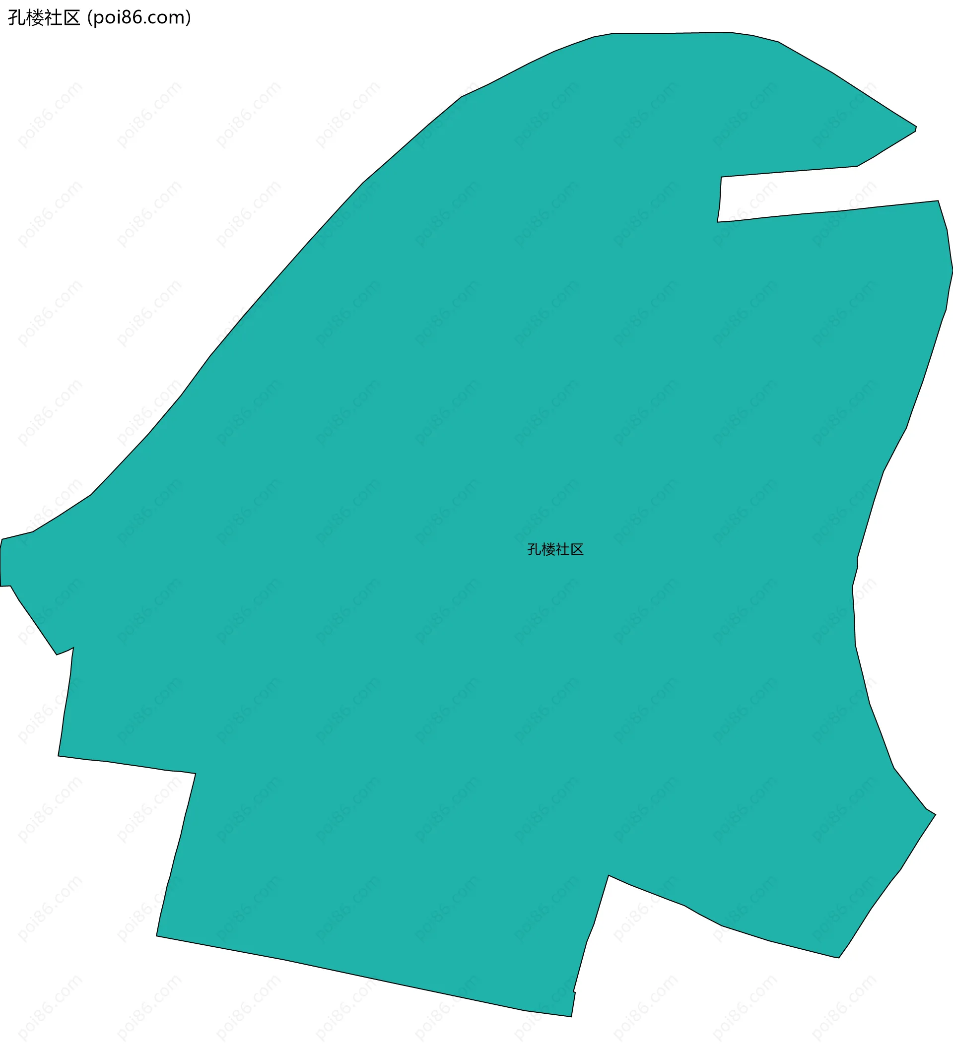 孔楼社区边界地图