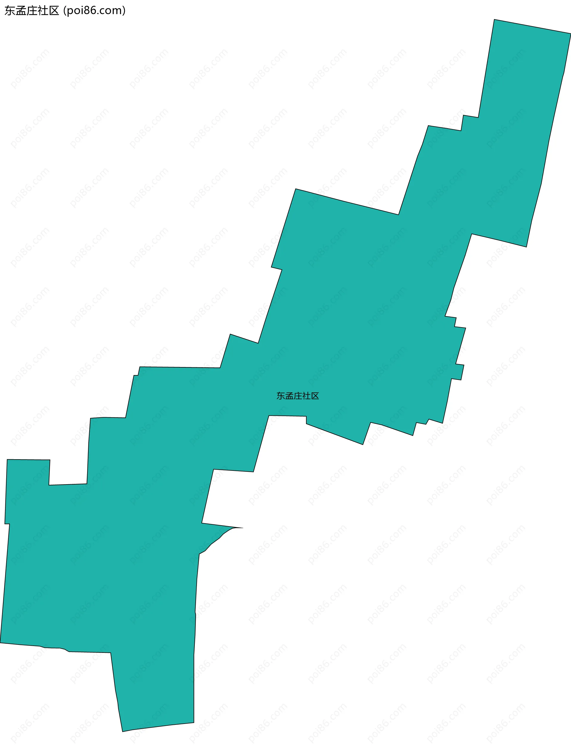 东孟庄社区边界地图