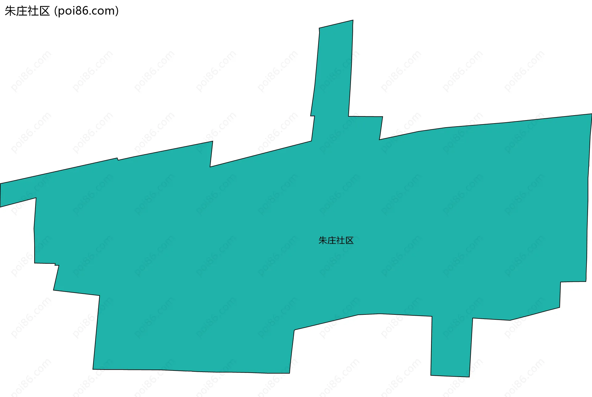 朱庄社区边界地图