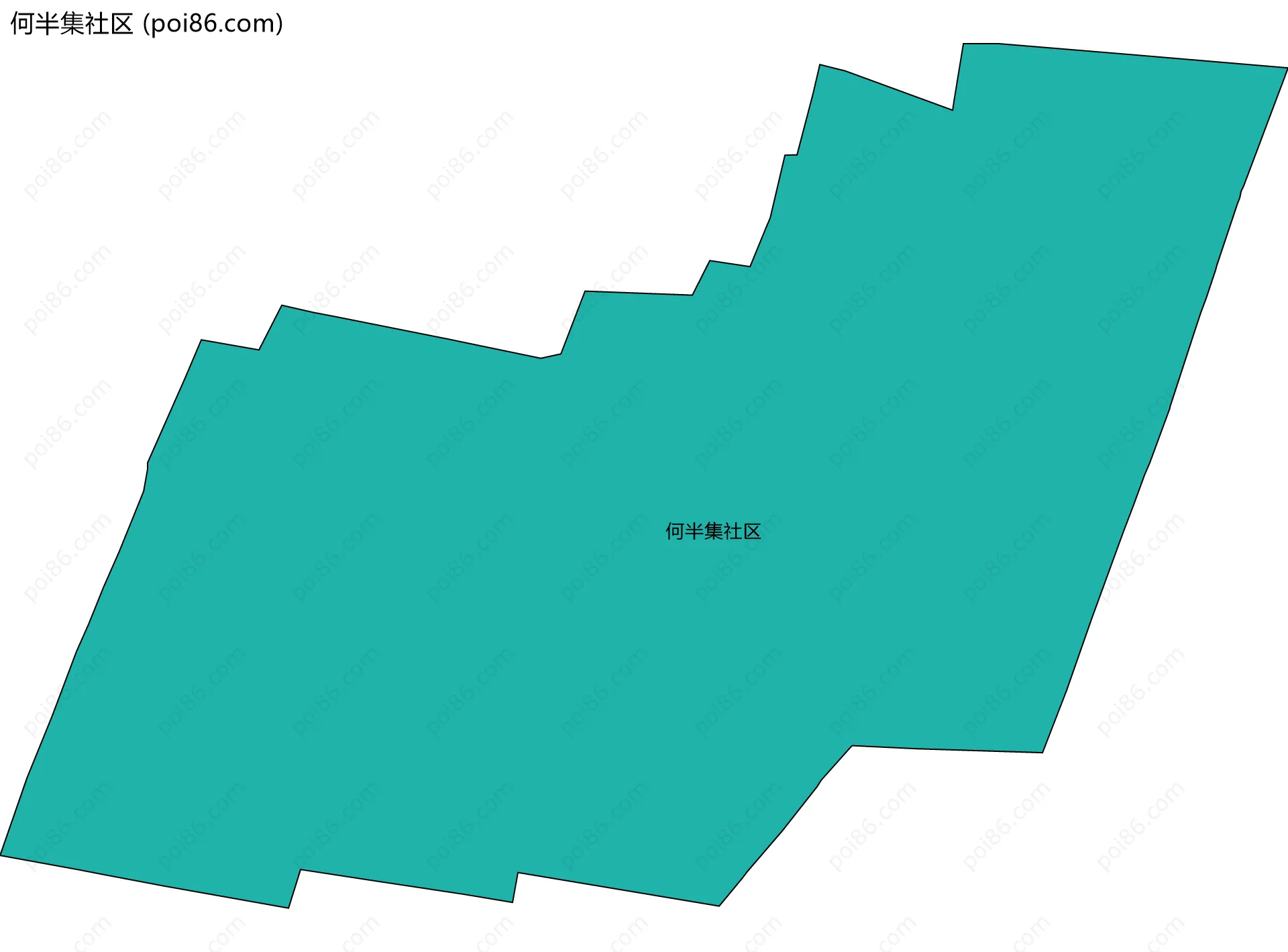 何半集社区边界地图