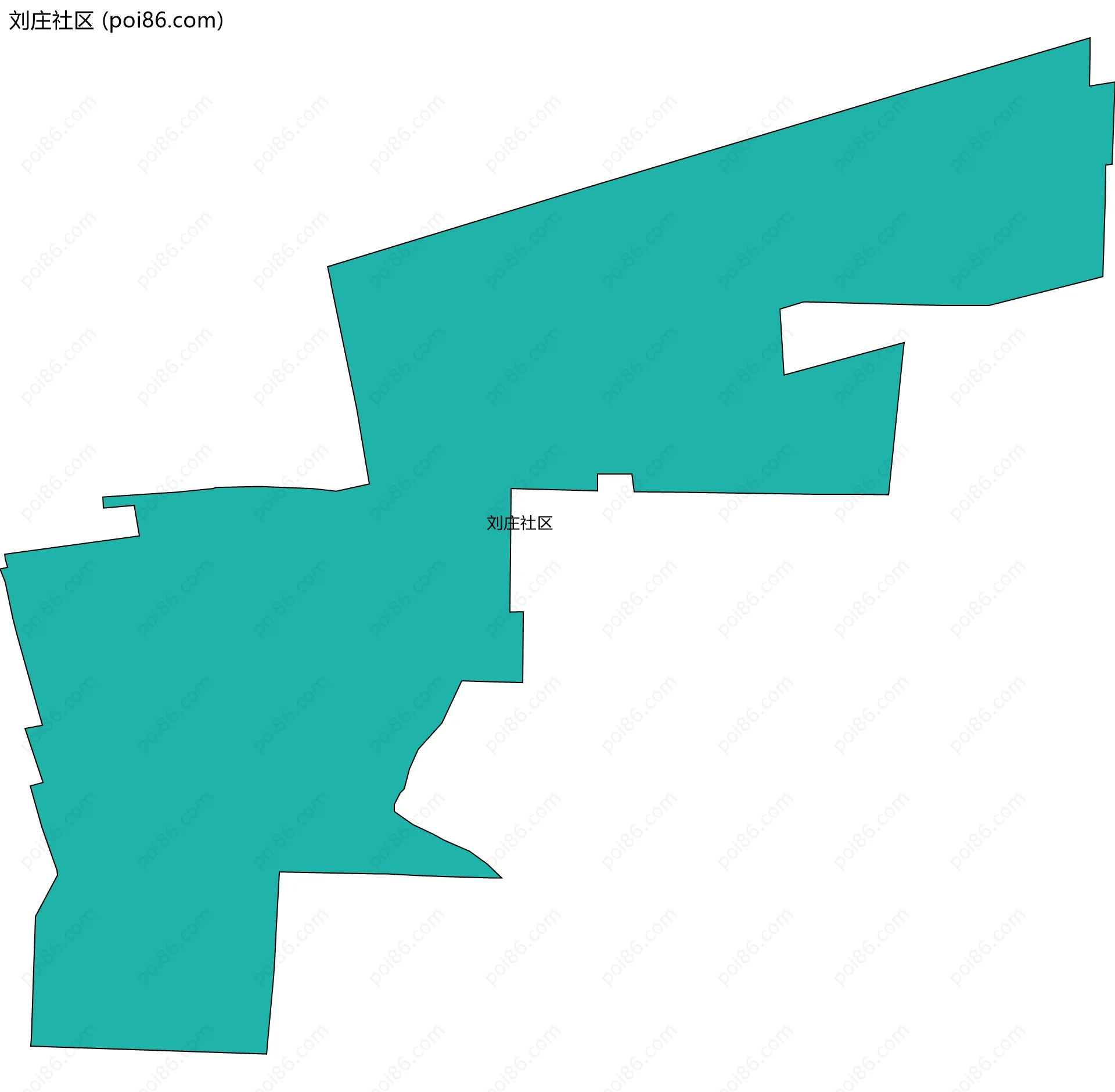 刘庄社区边界地图