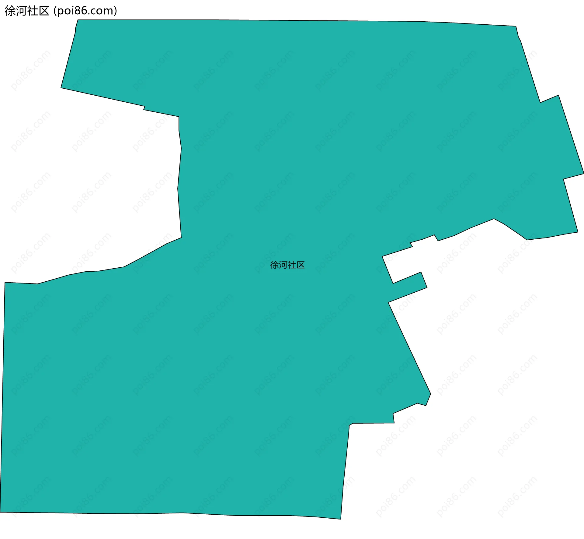 徐河社区边界地图