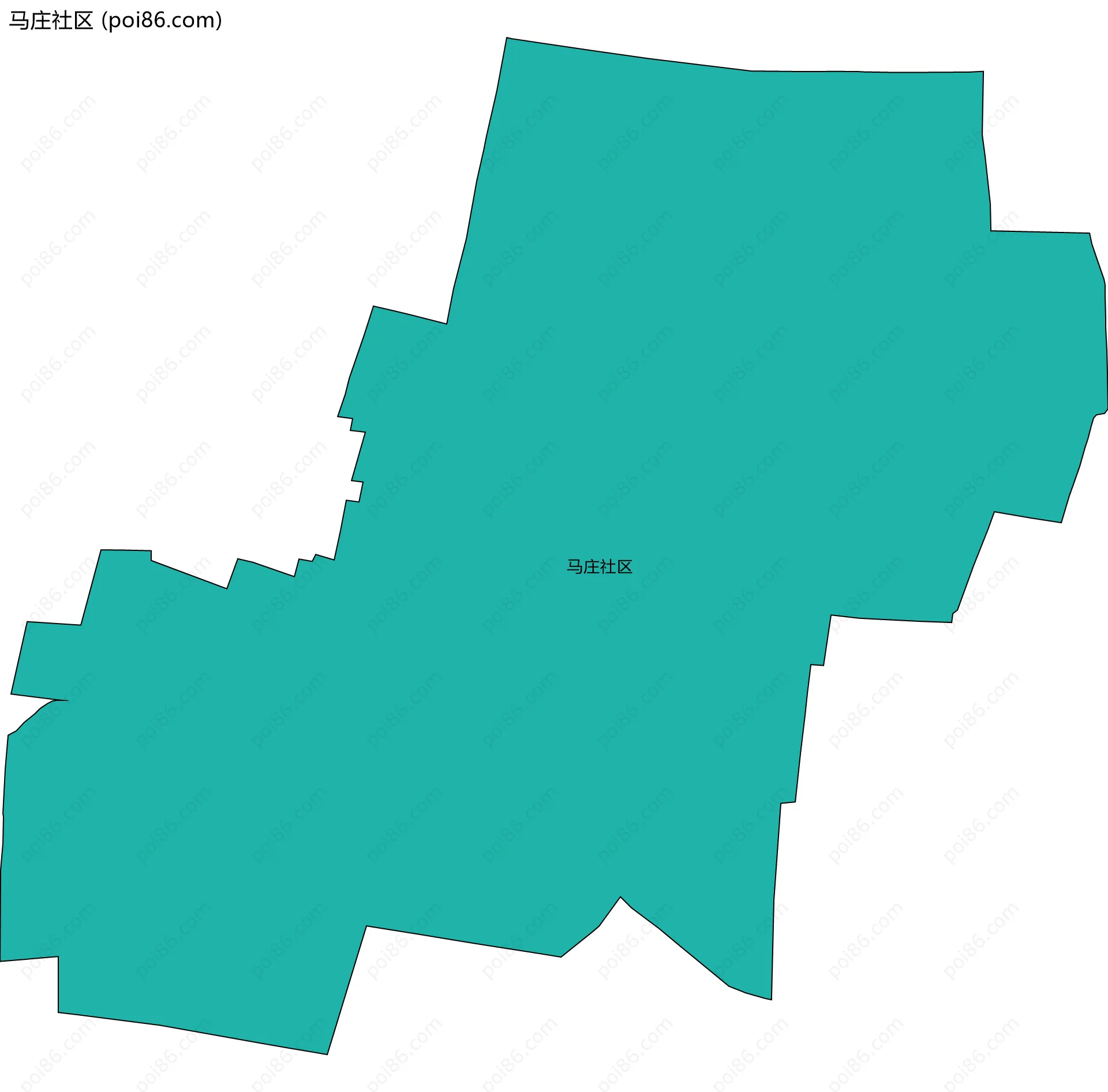 马庄社区边界地图