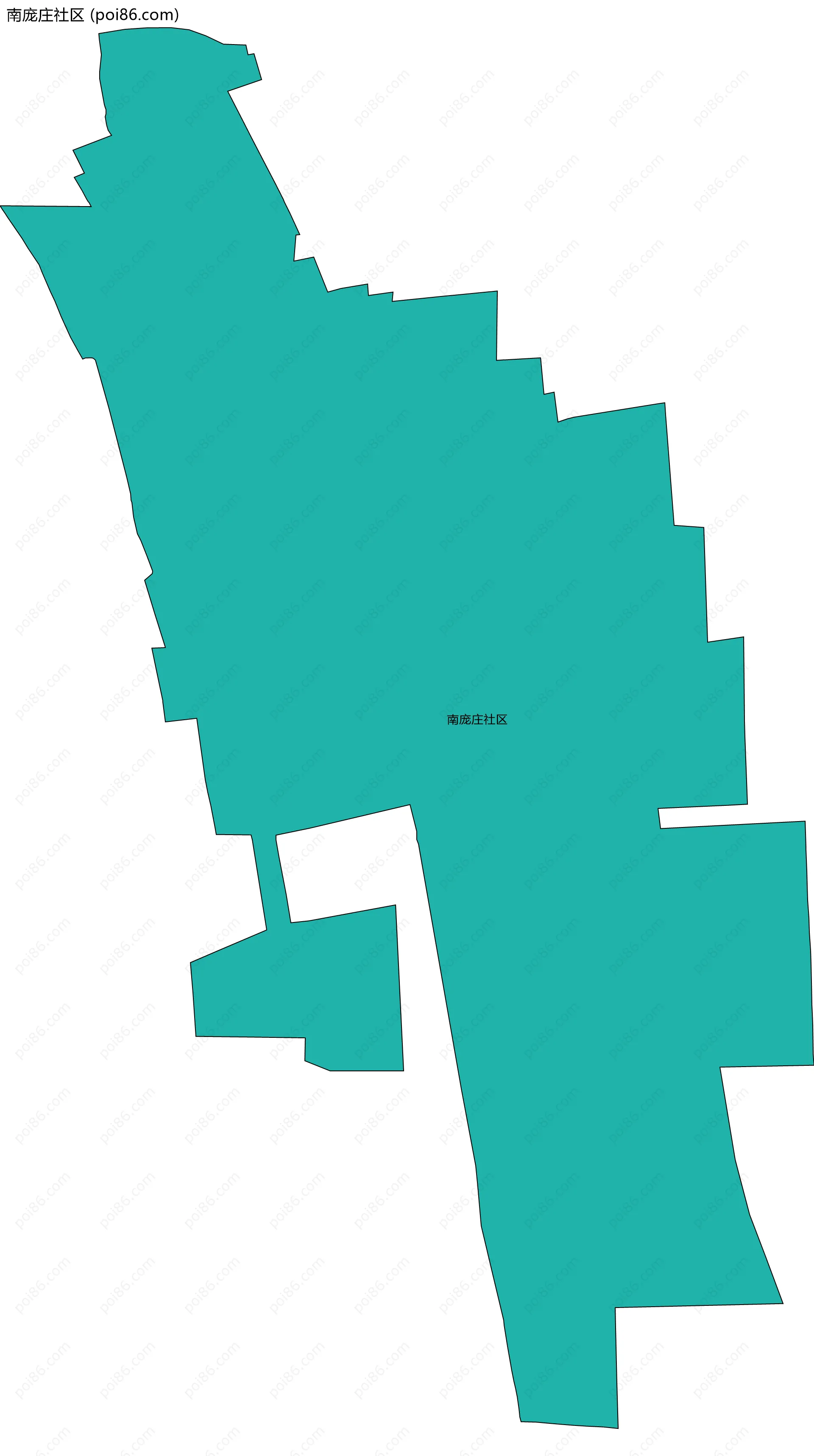 南庞庄社区边界地图