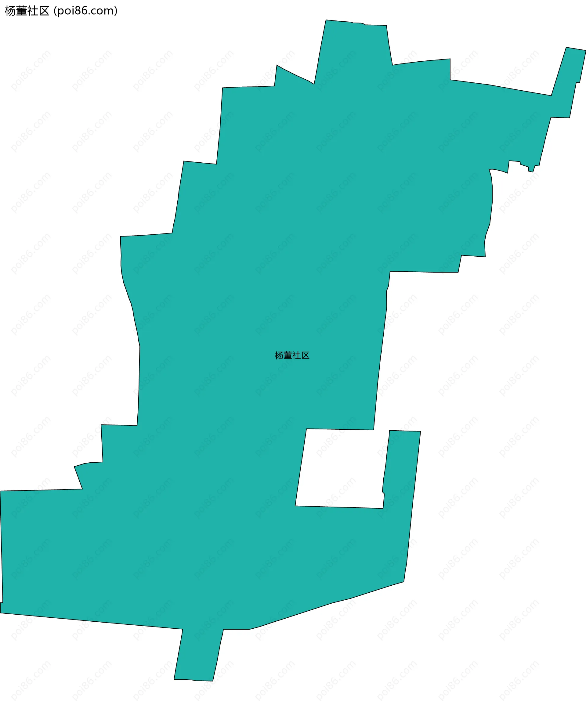 杨董社区边界地图