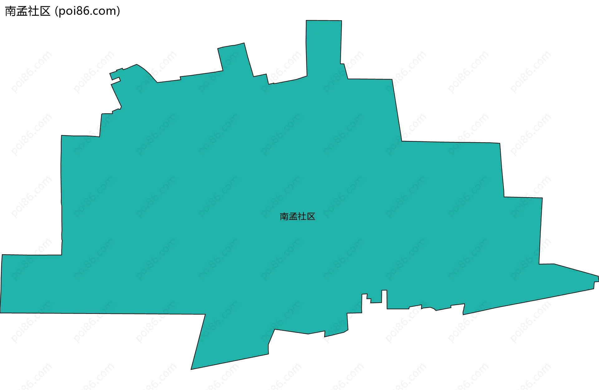 南孟社区边界地图