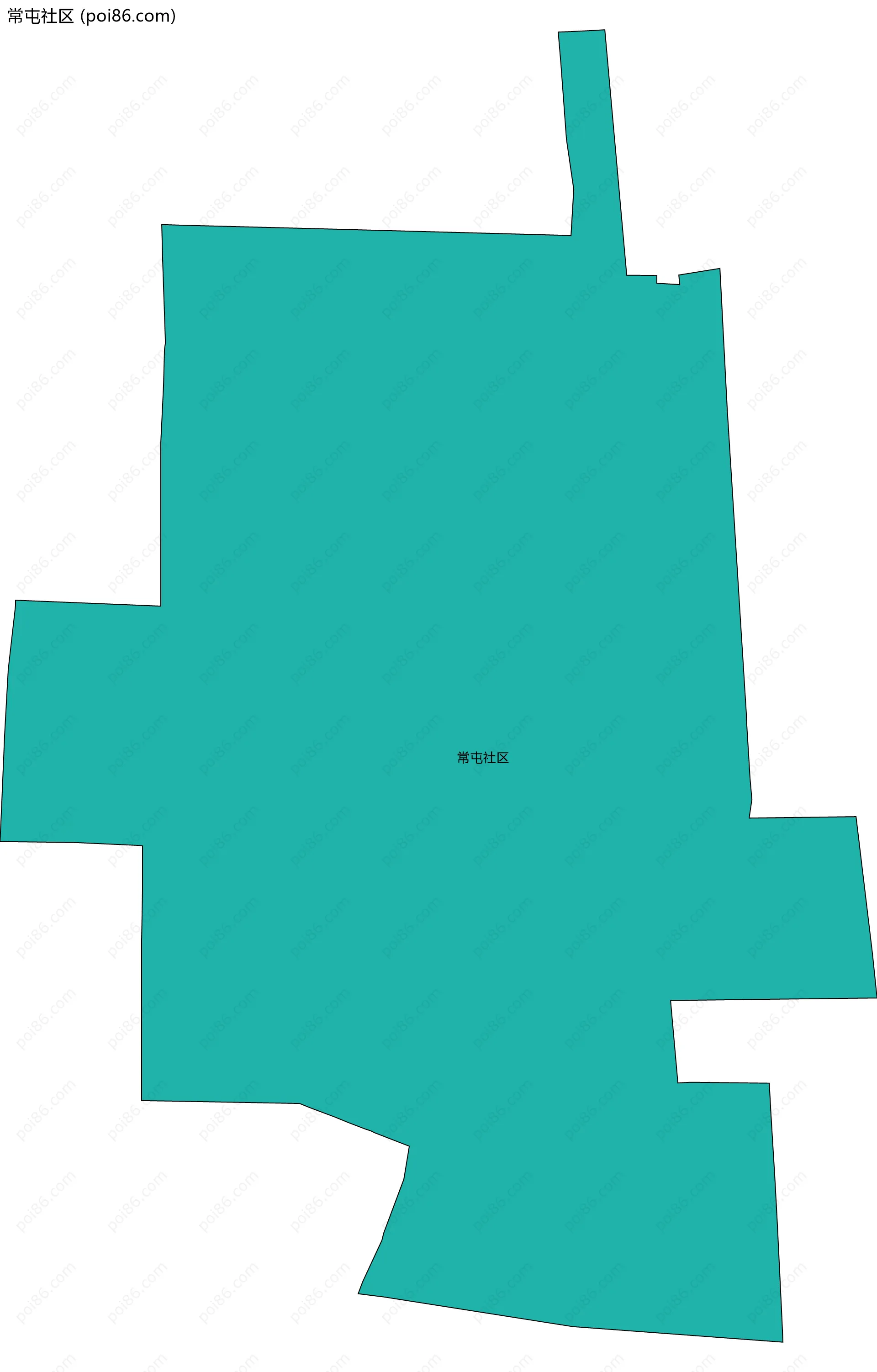 常屯社区边界地图