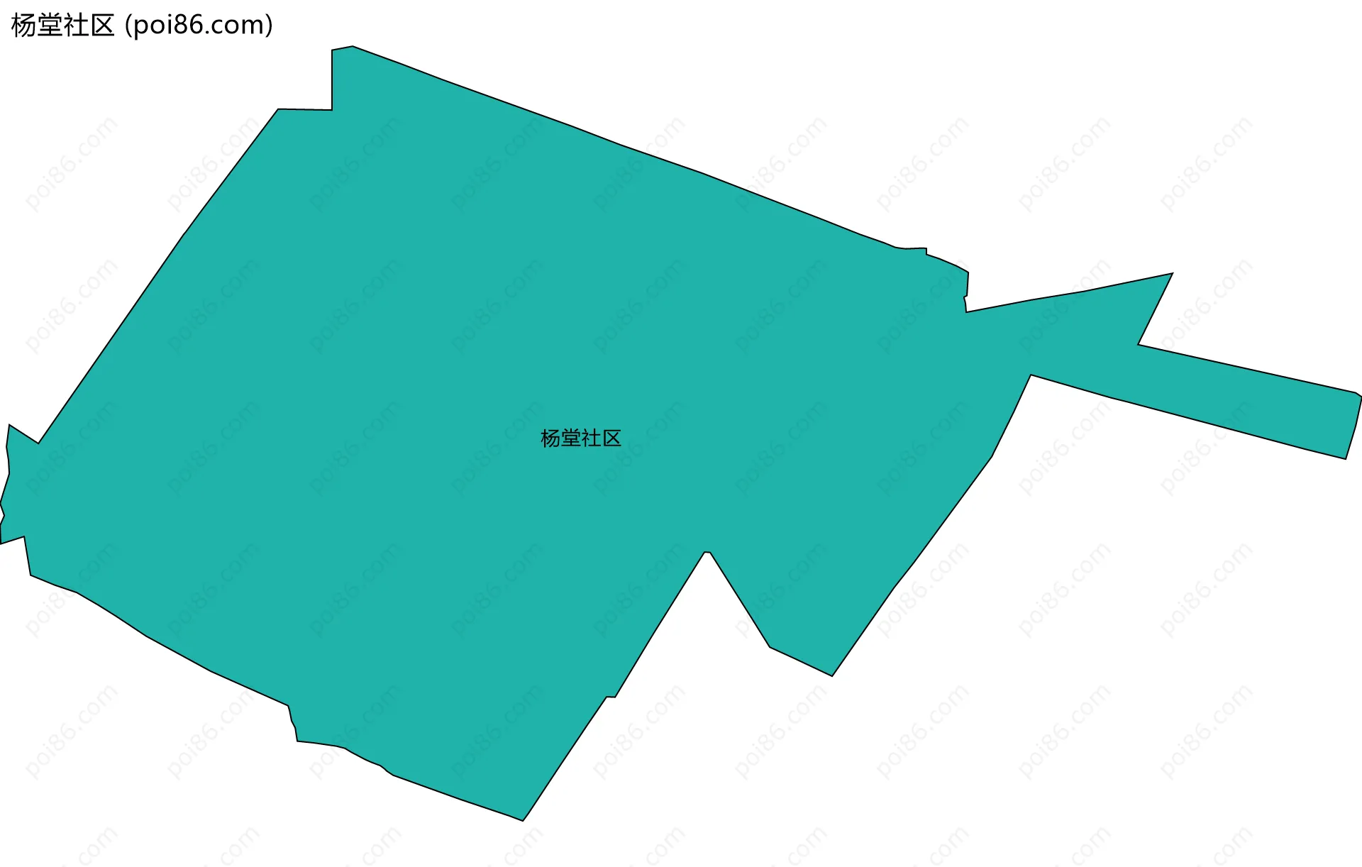 杨堂社区边界地图
