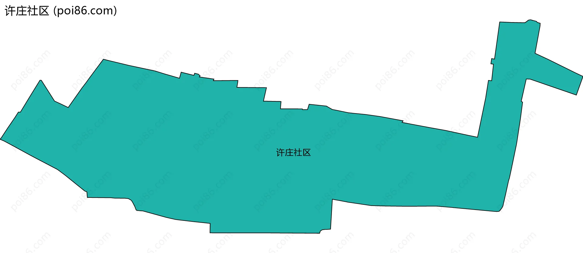 许庄社区边界地图