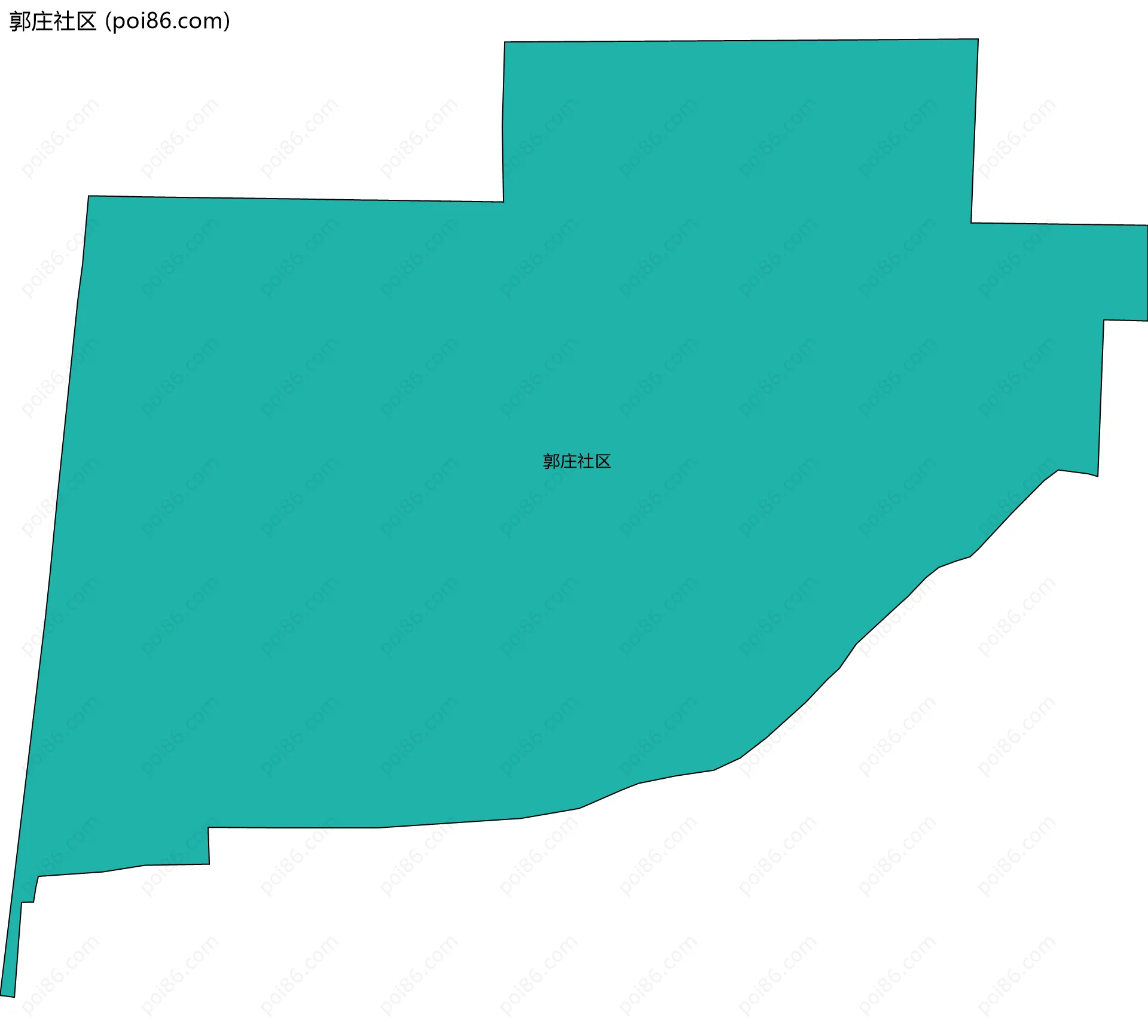 郭庄社区边界地图