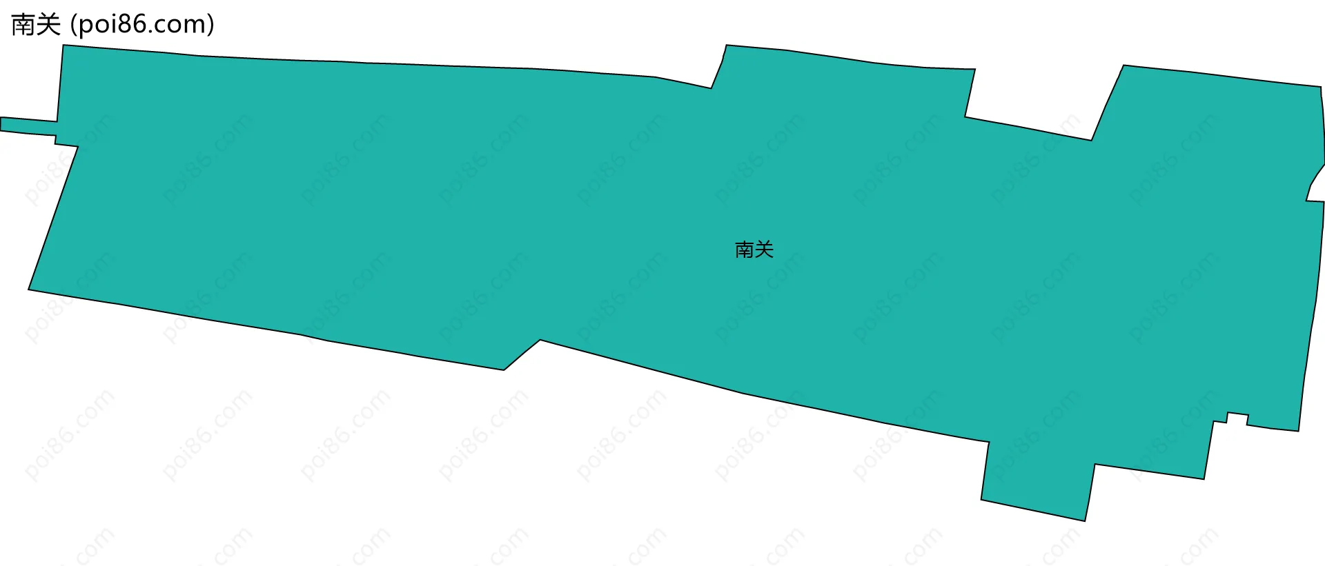 南关边界地图