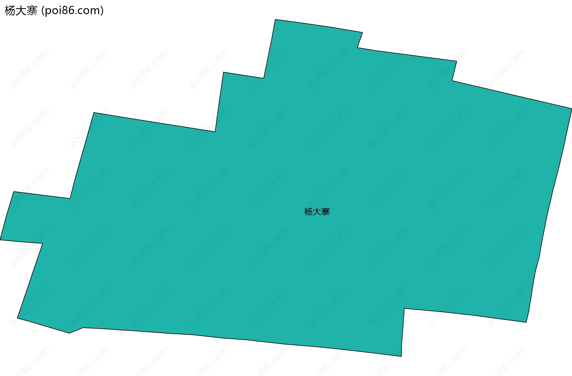 杨大寨边界地图