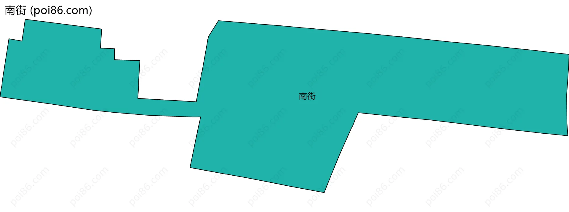 南街边界地图