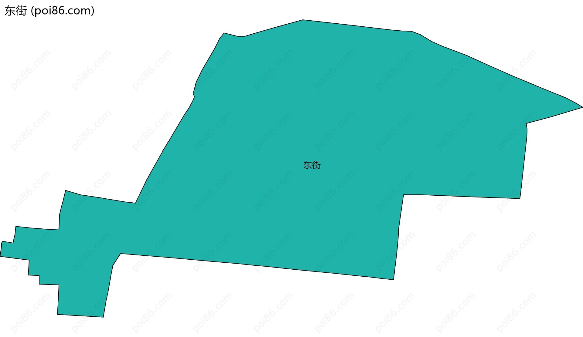 东街边界地图