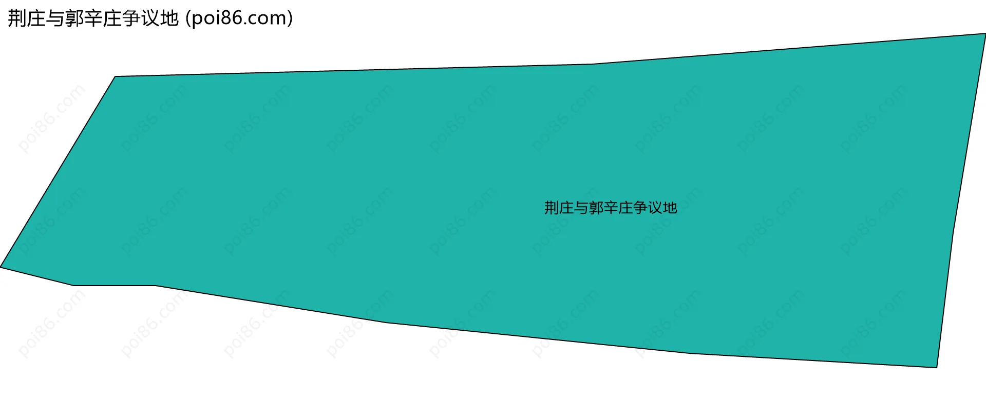 荆庄与郭辛庄争议地边界地图