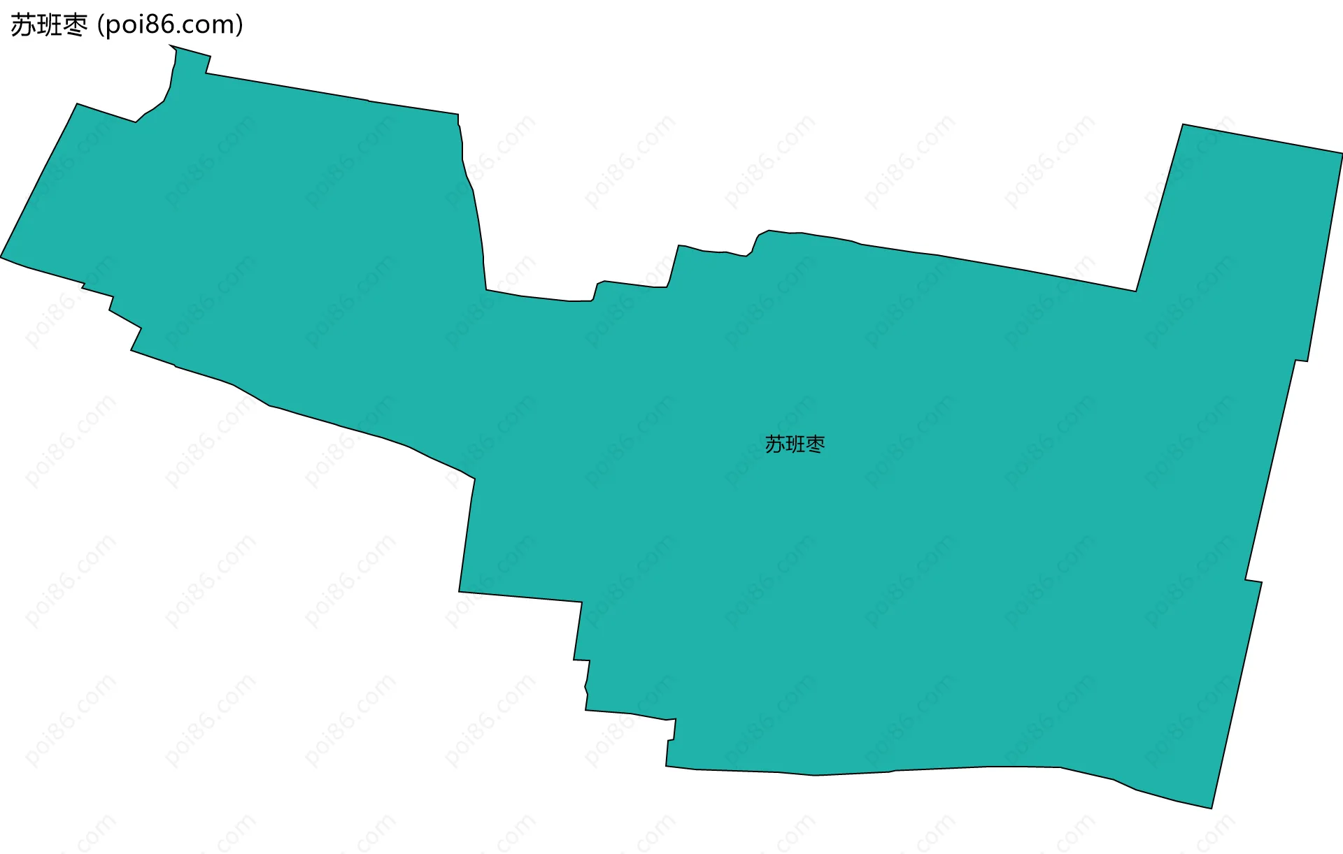 苏班枣边界地图