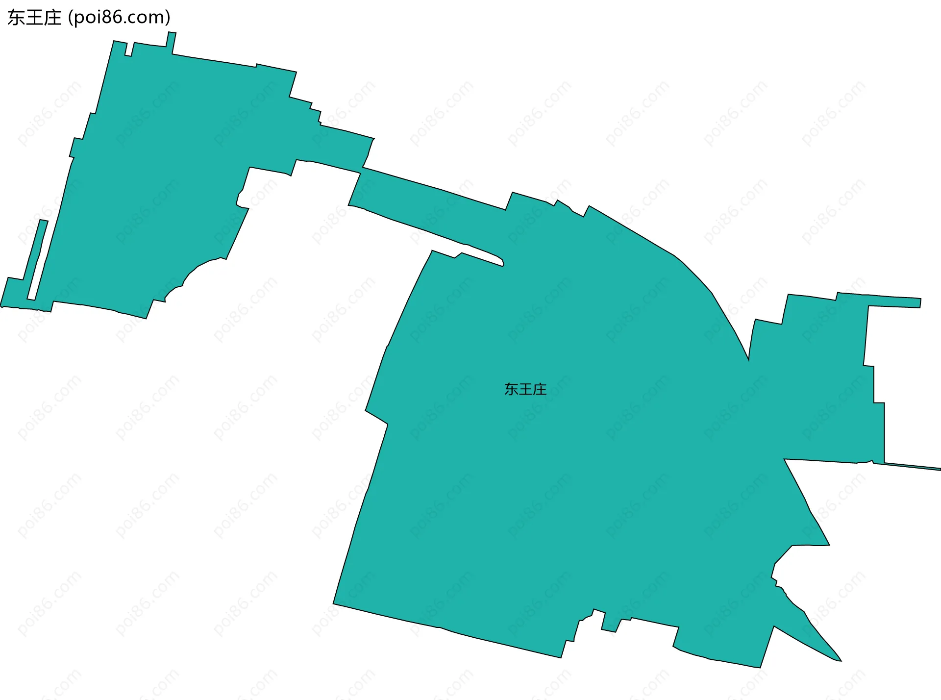 东王庄边界地图