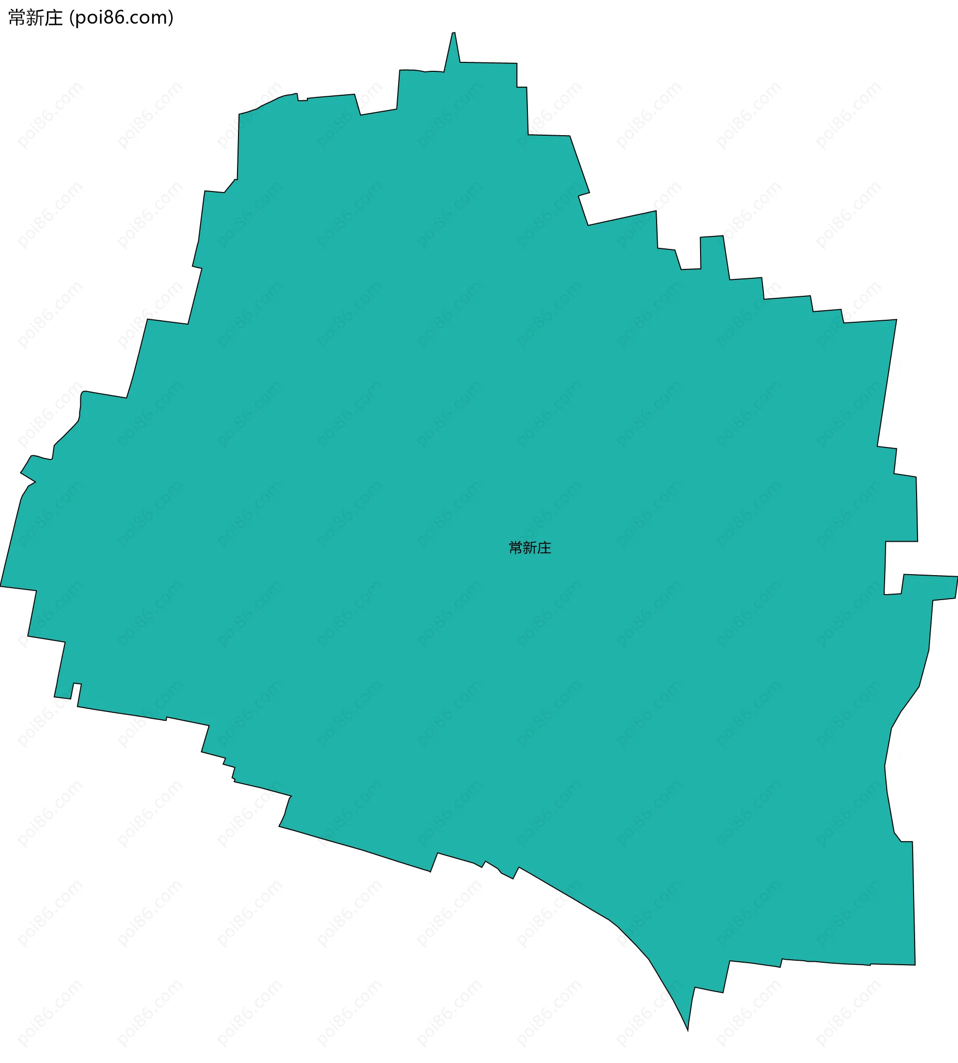 常新庄边界地图