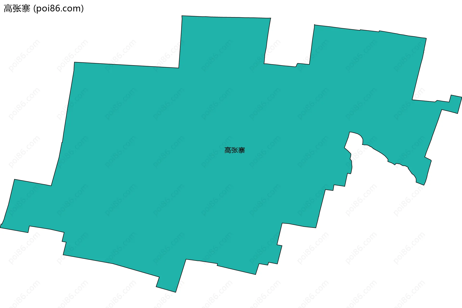 高张寨边界地图