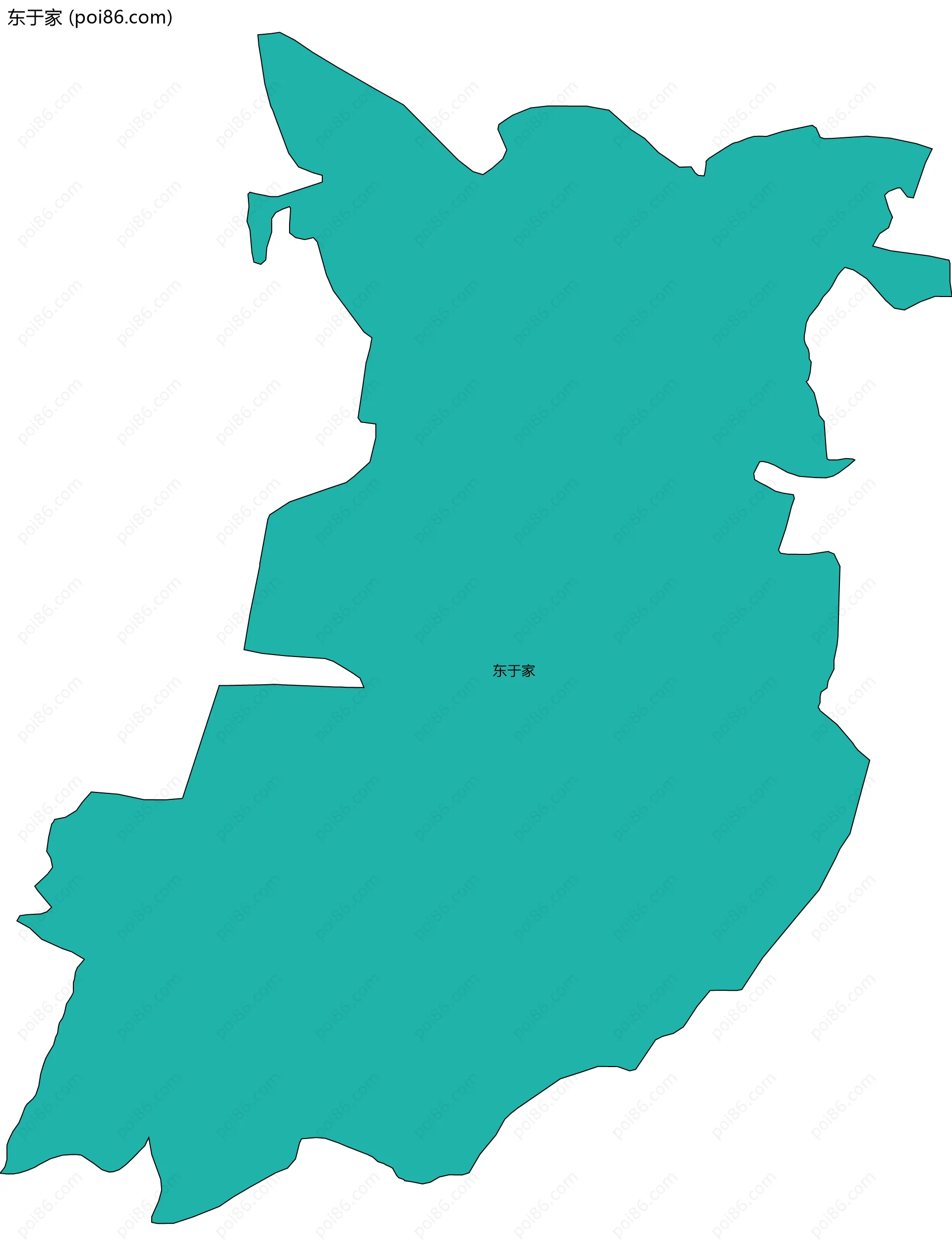 东于家边界地图