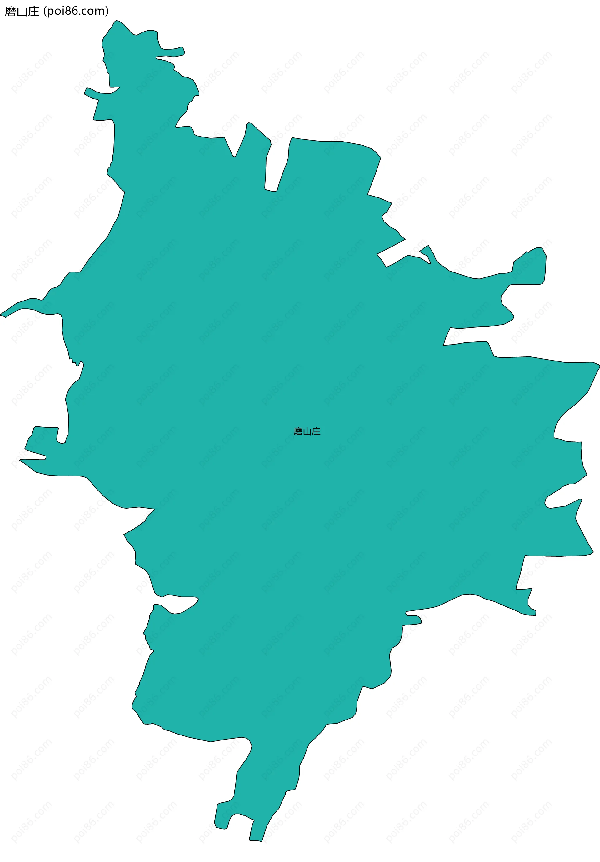 磨山庄边界地图