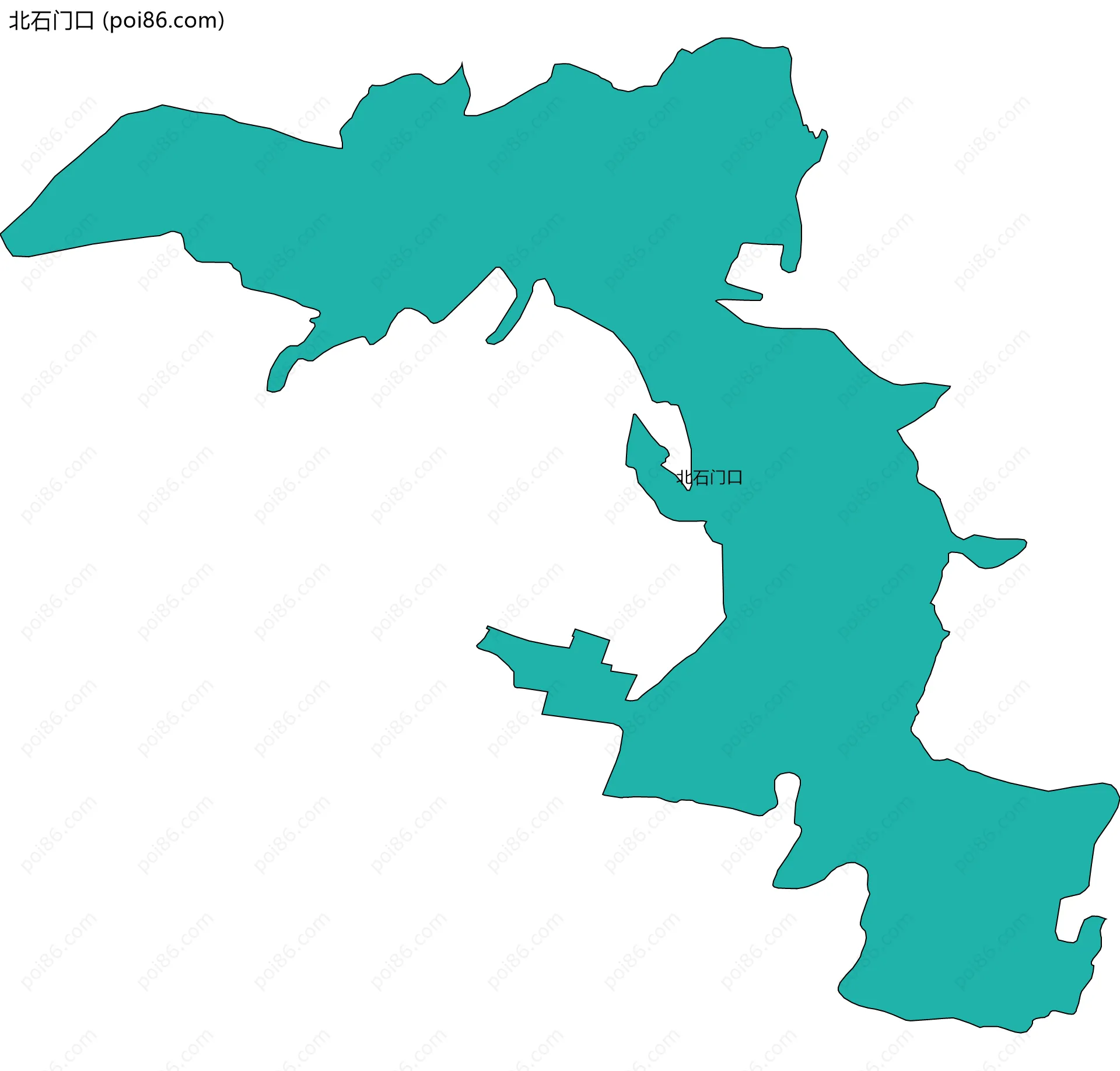 北石门口边界地图