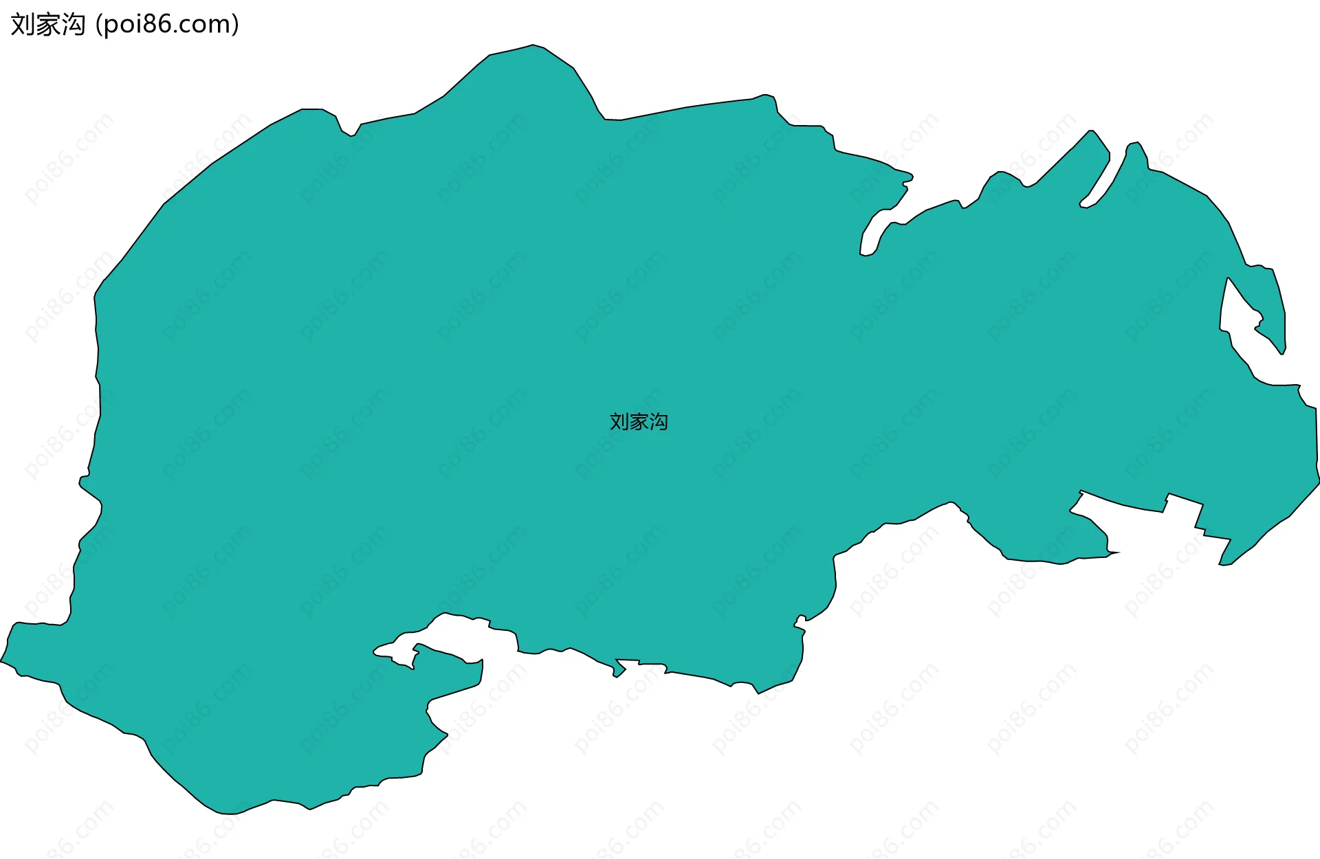 刘家沟边界地图