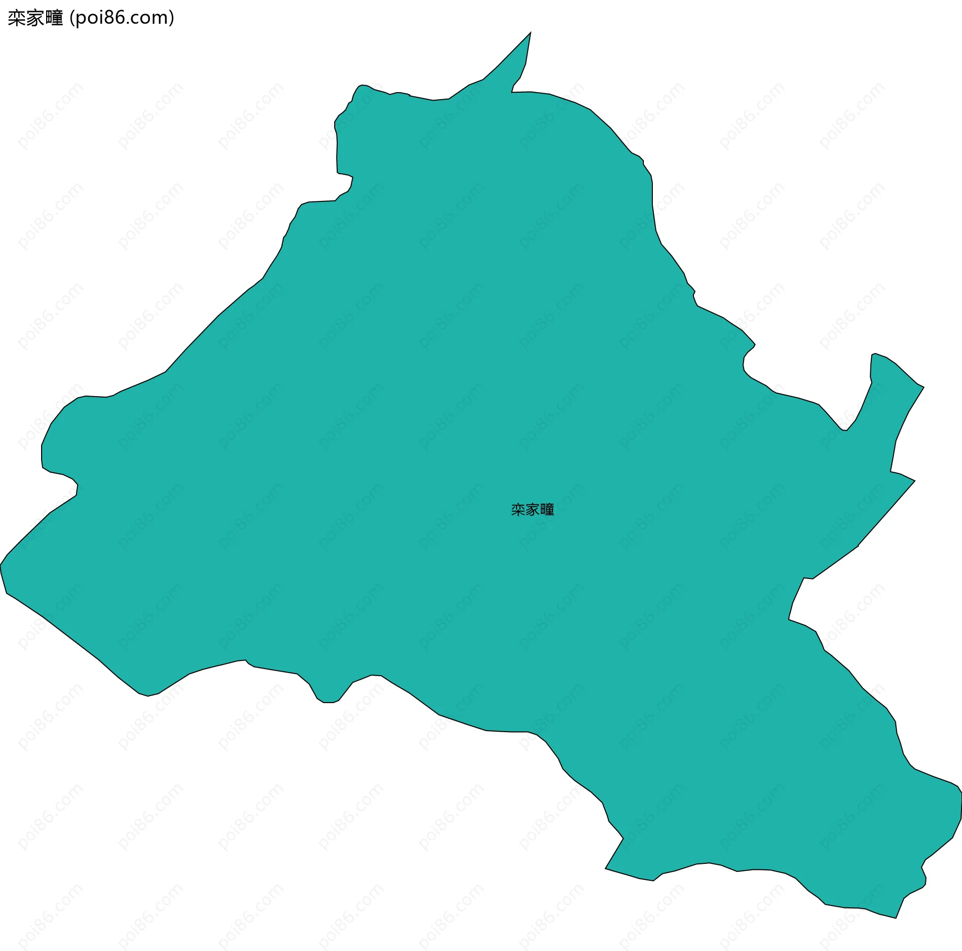 栾家疃边界地图