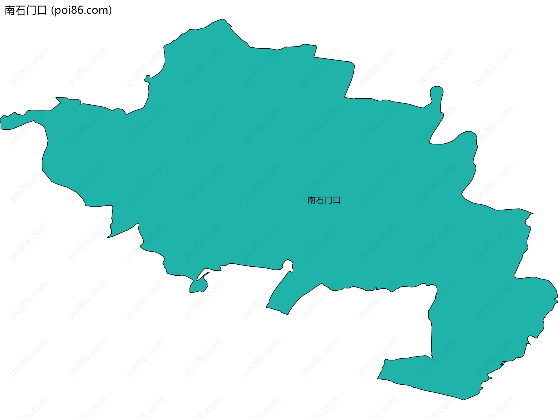 南石门口边界地图