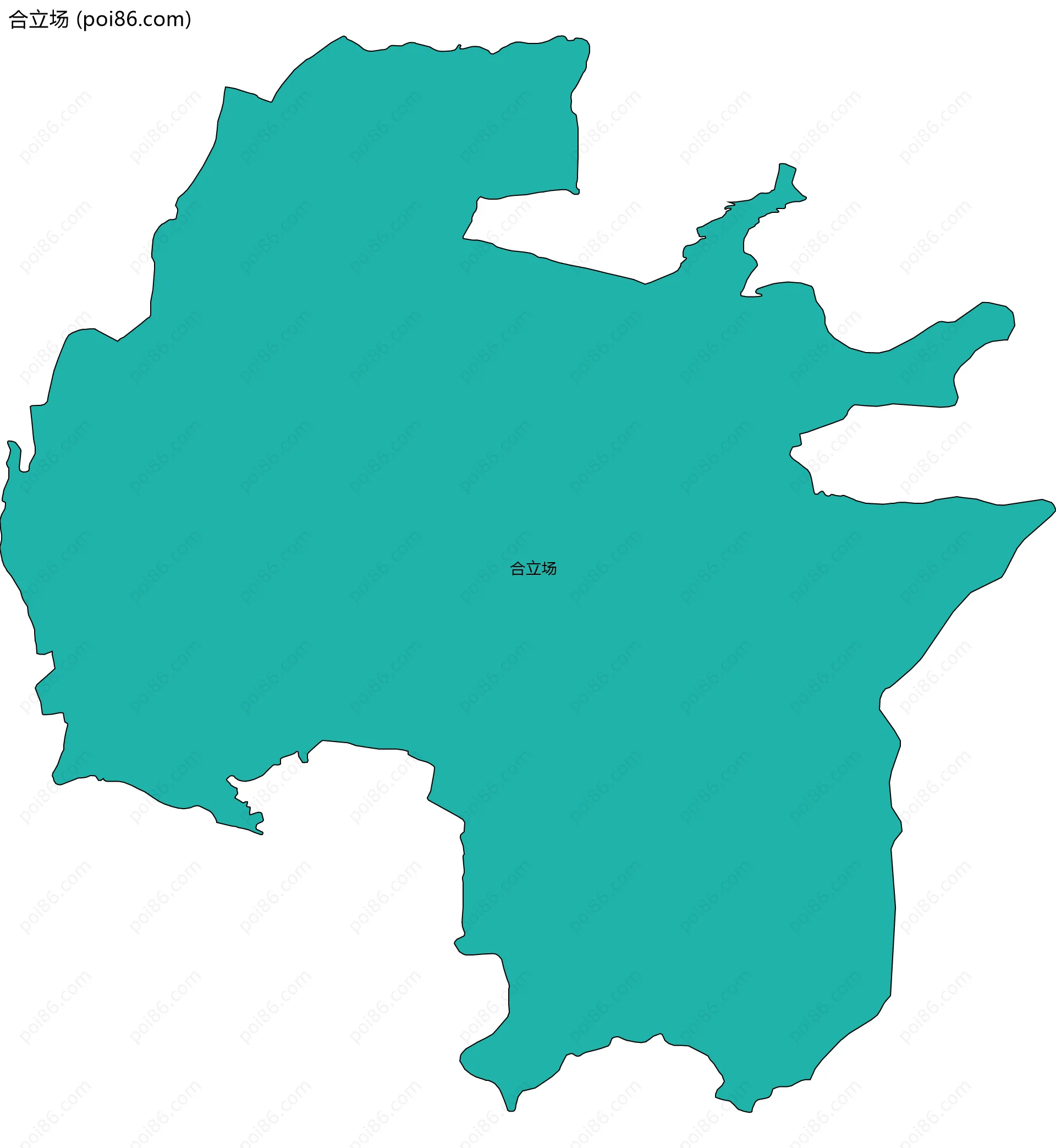 合立场边界地图