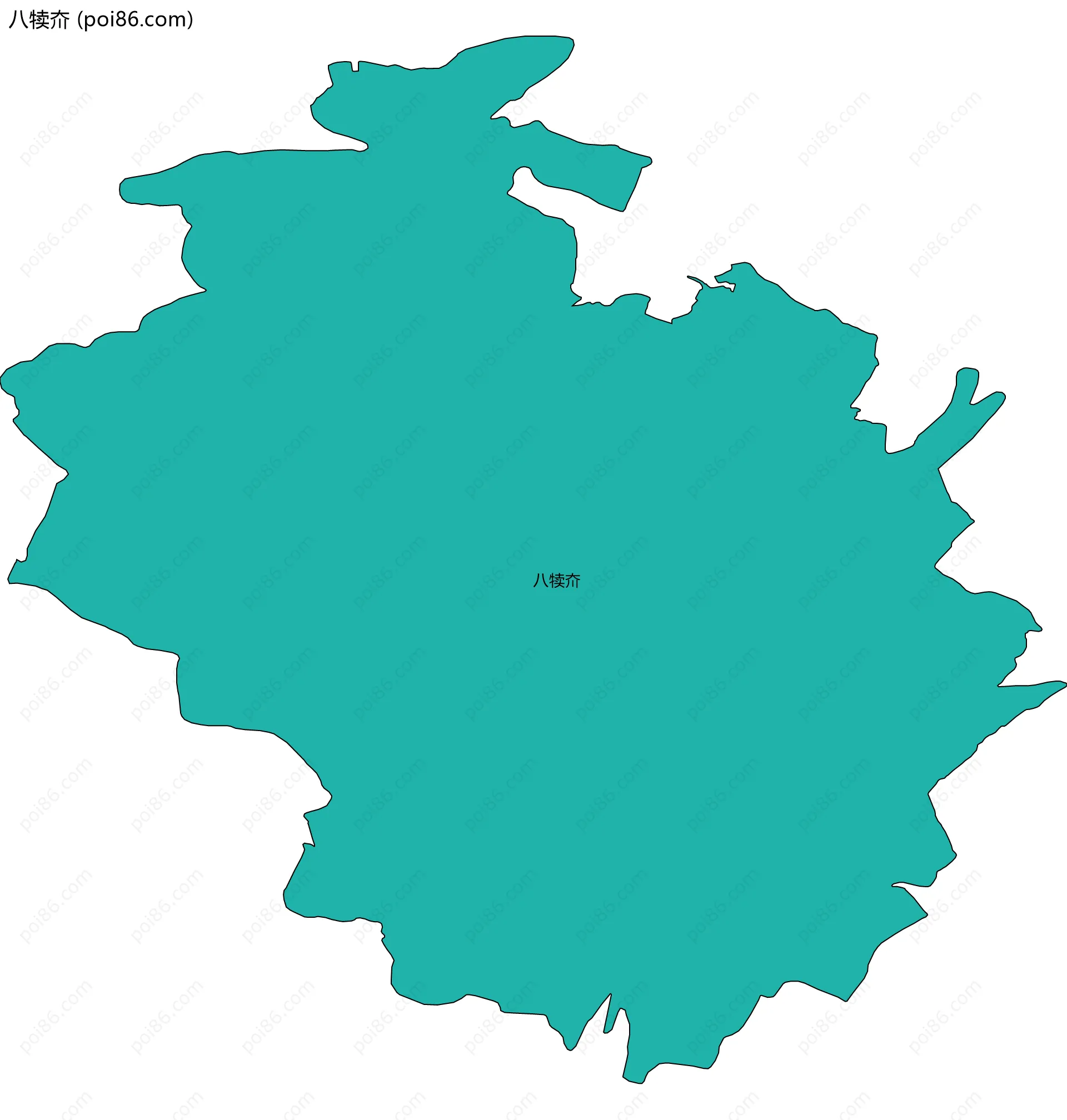 八犊夼边界地图