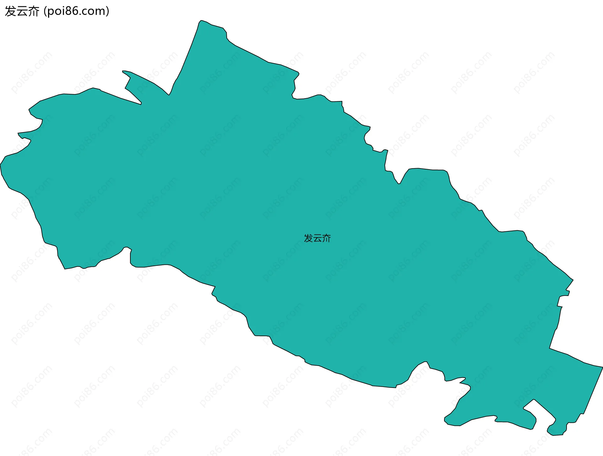 发云夼边界地图