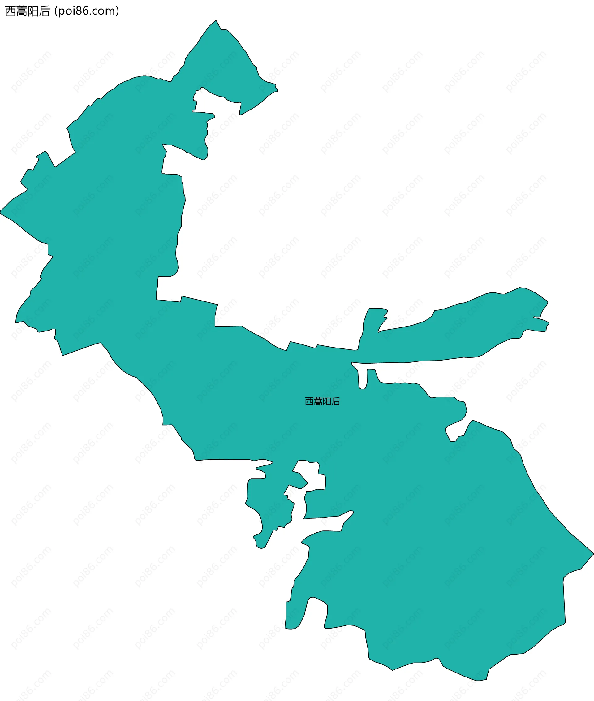 西蒿阳后边界地图