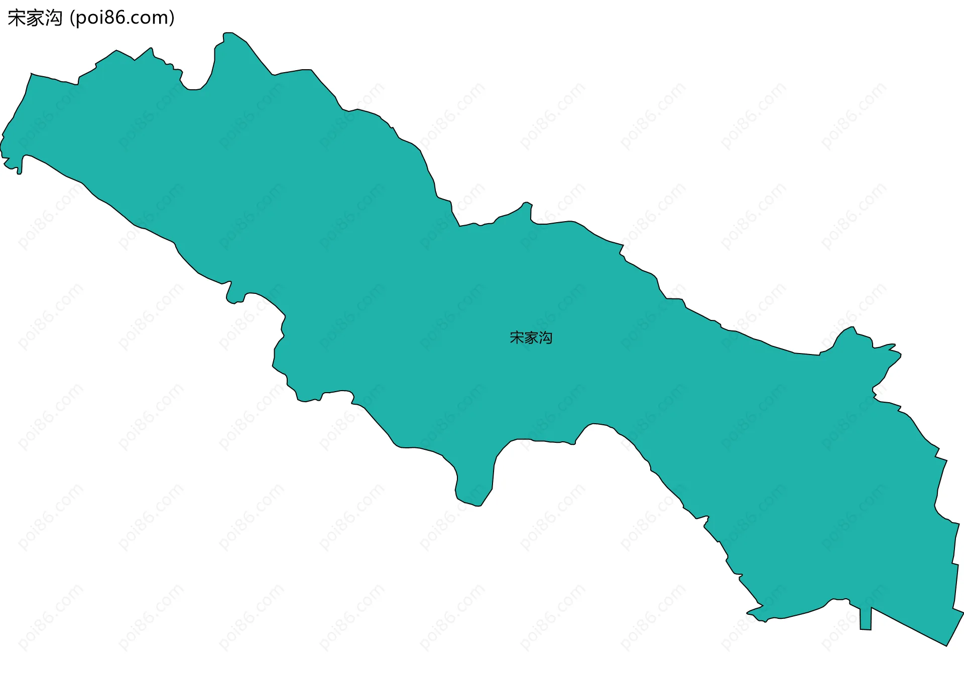宋家沟边界地图