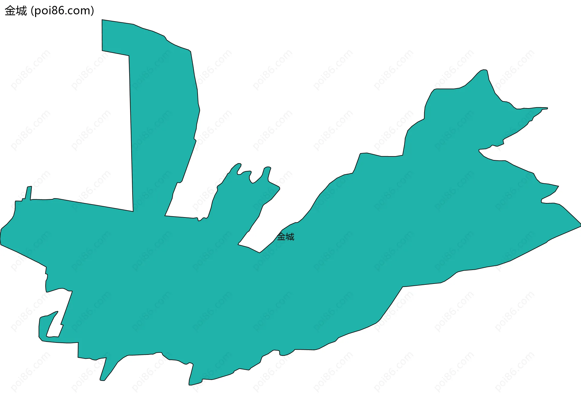 金城边界地图