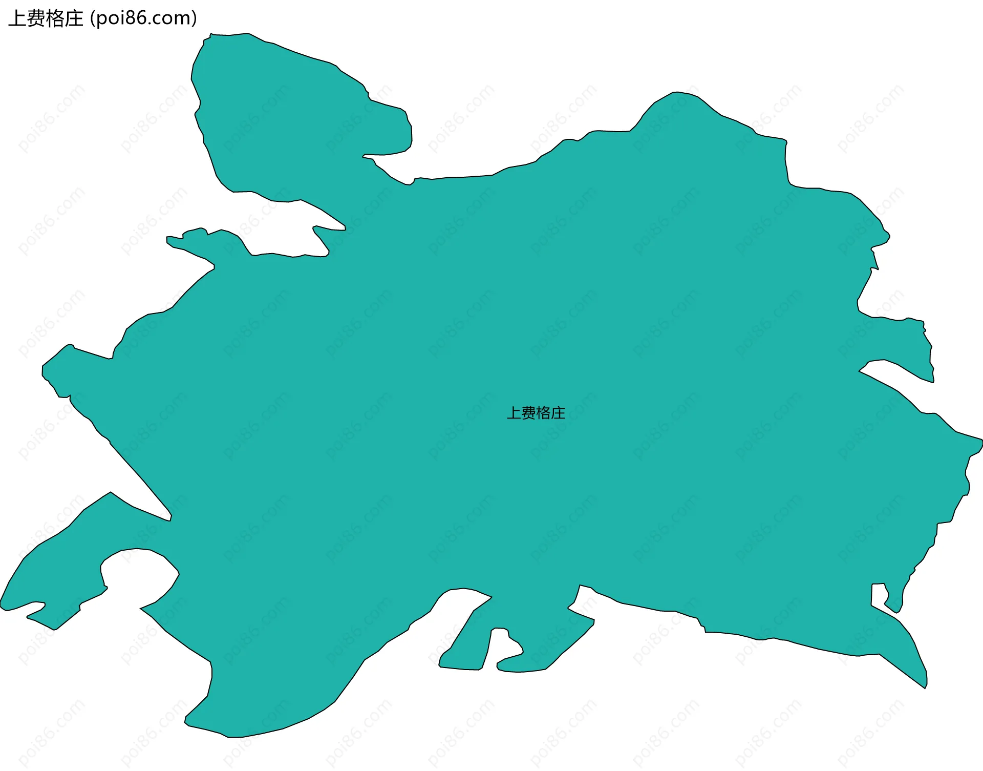 上费格庄边界地图
