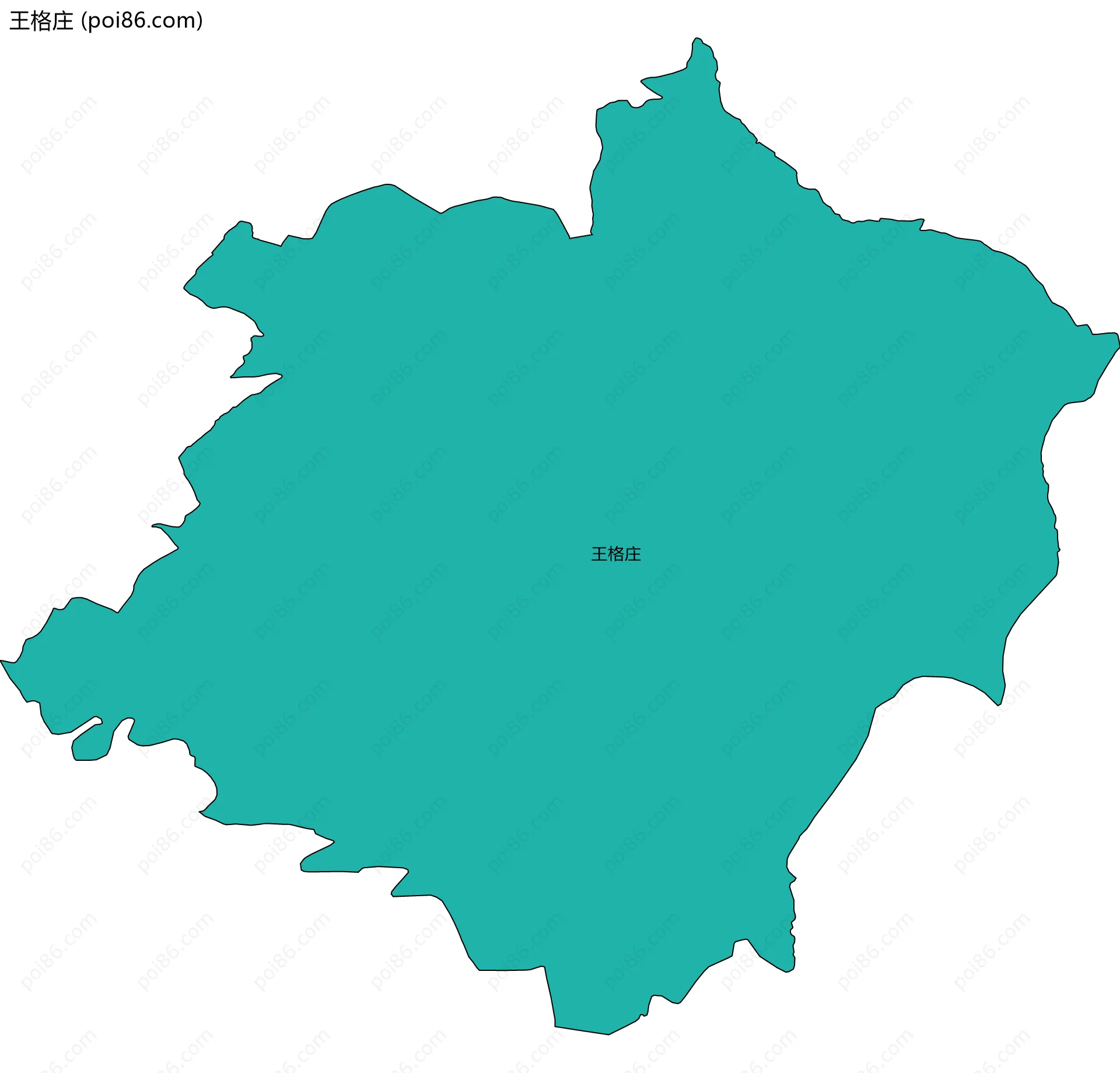 王格庄边界地图