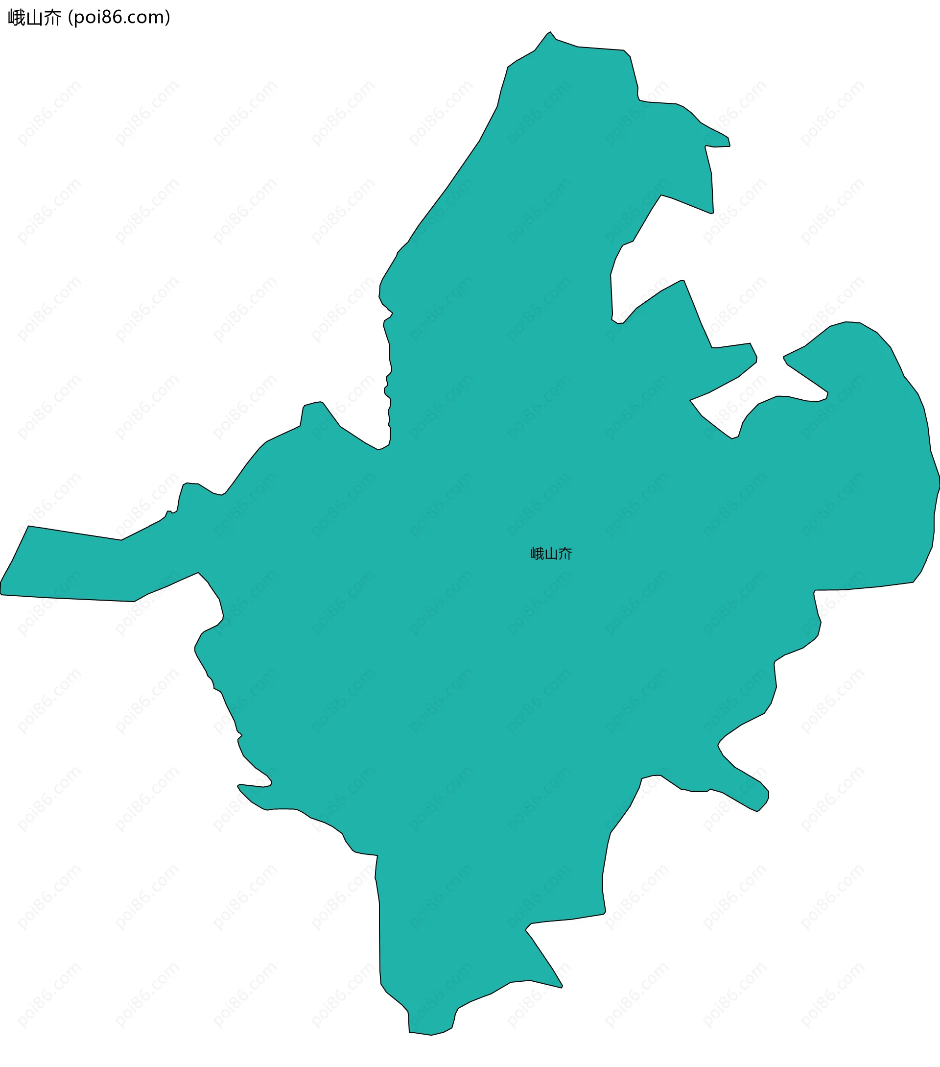 峨山夼边界地图