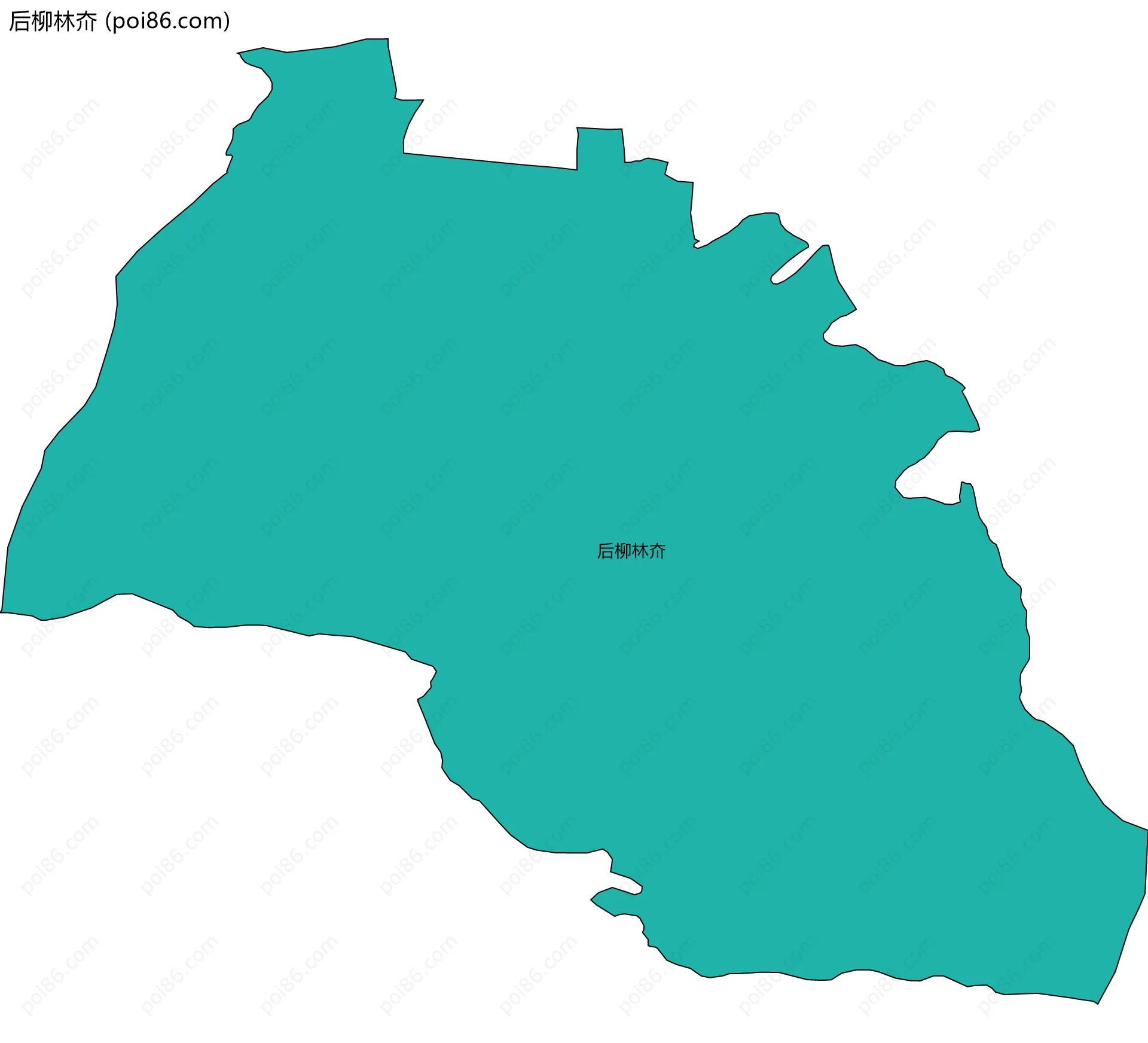 后柳林夼边界地图