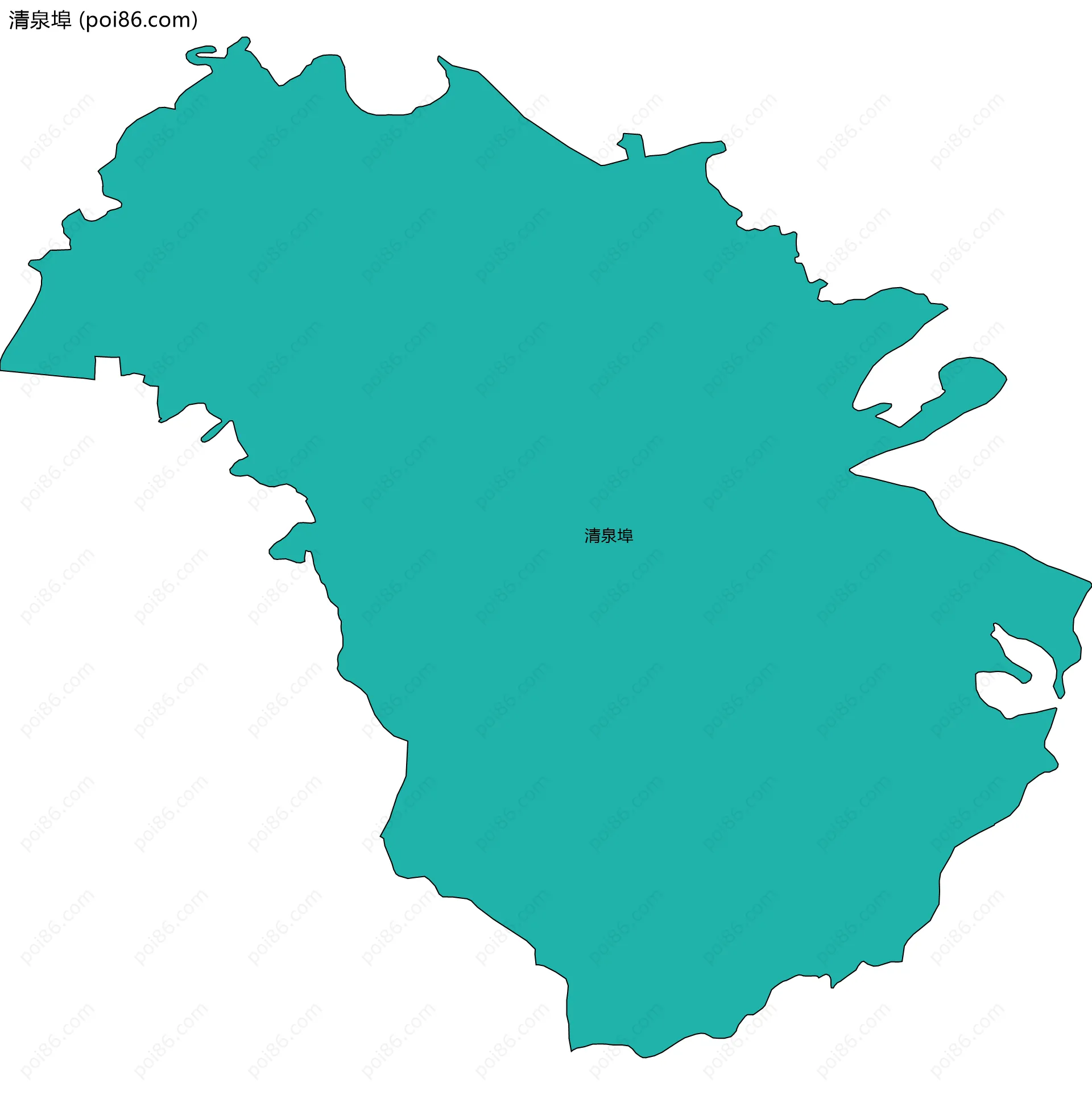 清泉埠边界地图