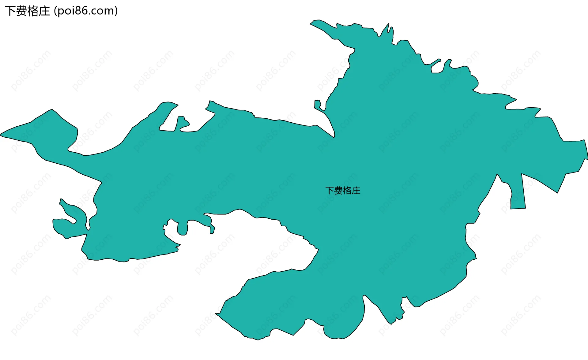 下费格庄边界地图