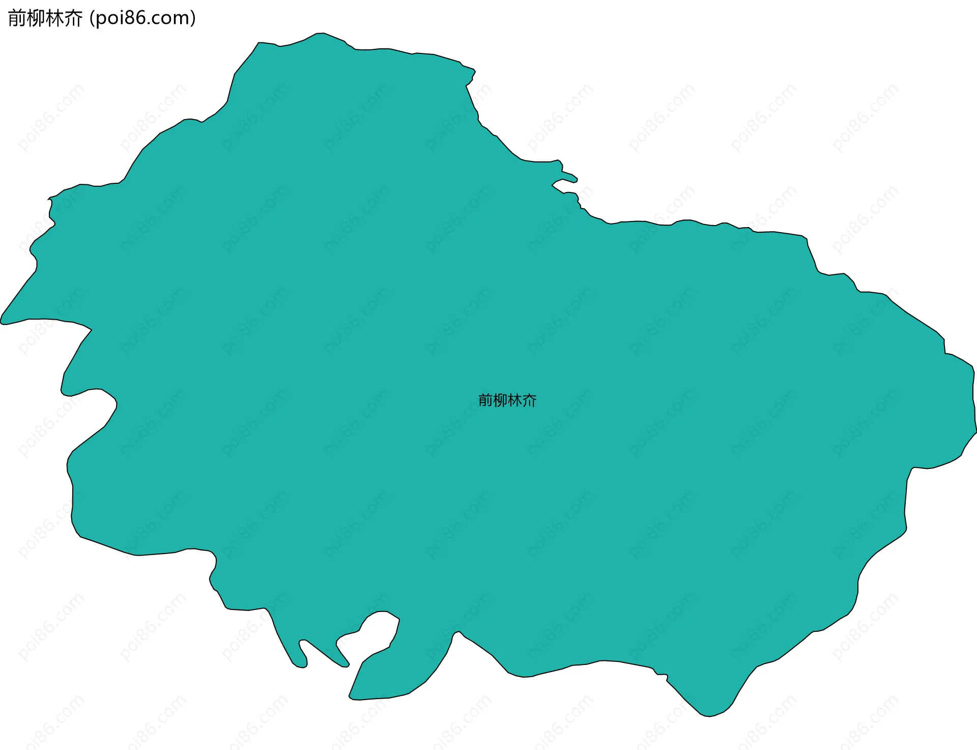 前柳林夼边界地图