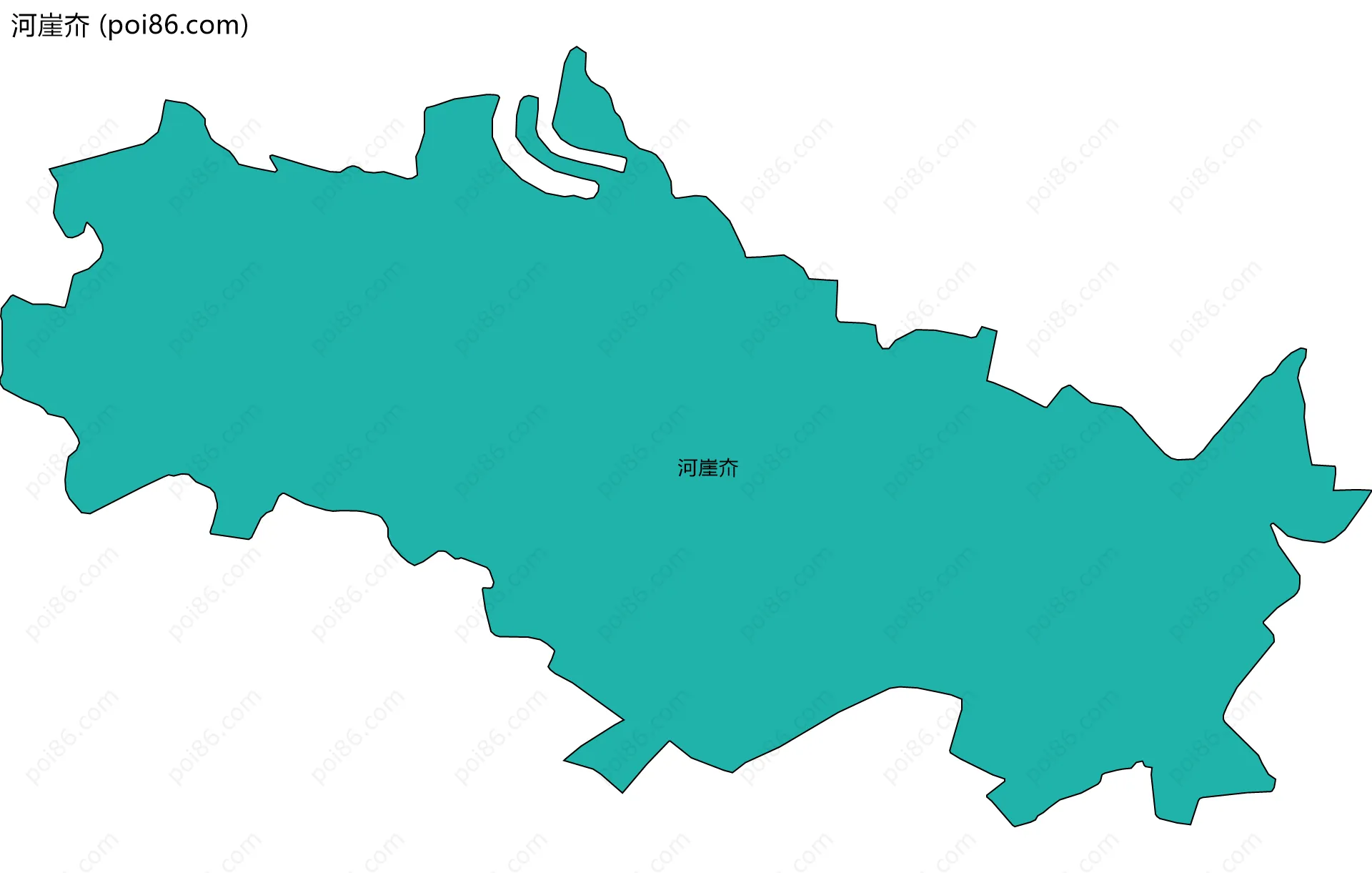 河崖夼边界地图