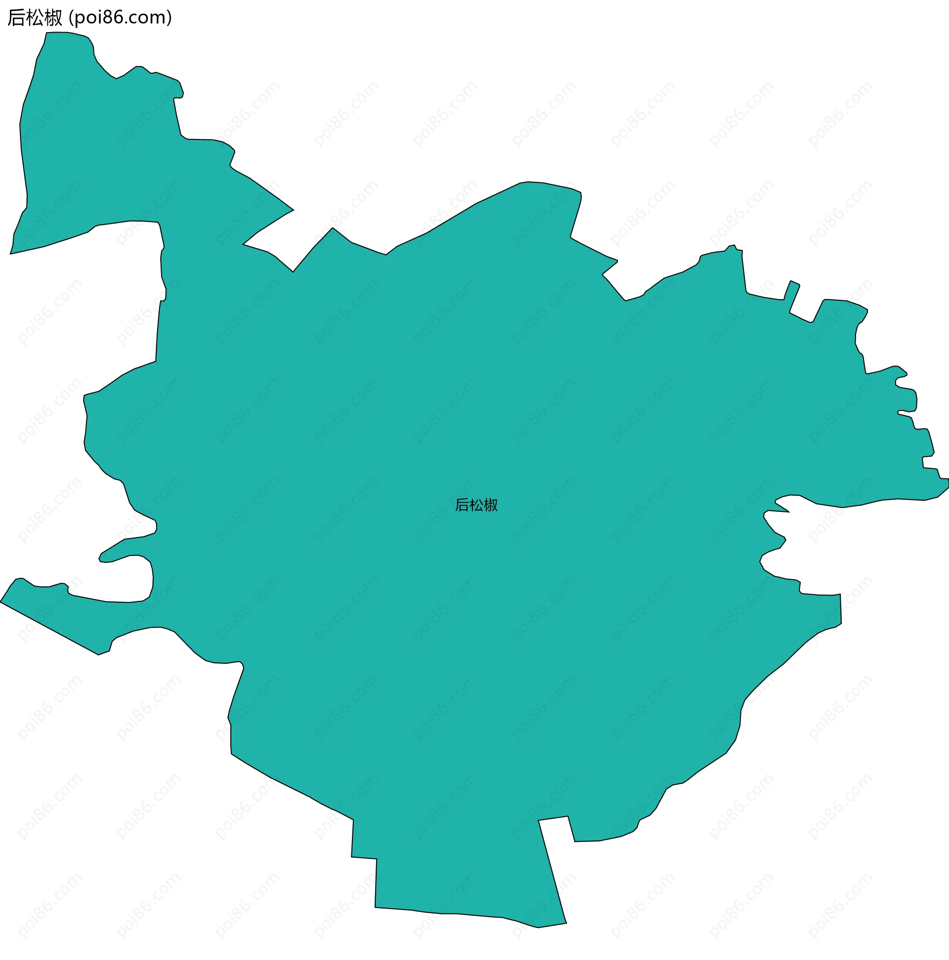 后松椒边界地图