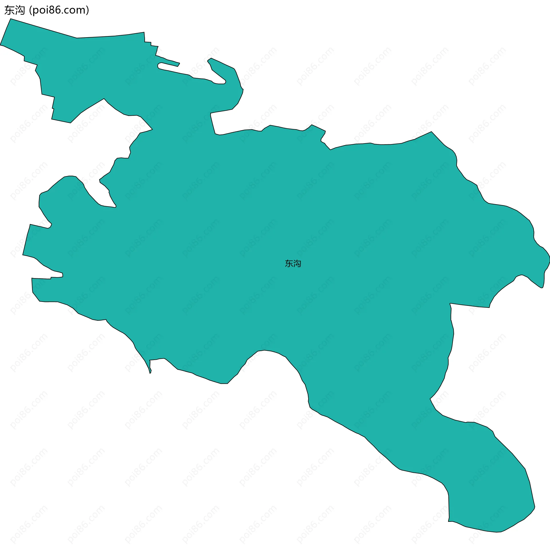 东沟边界地图