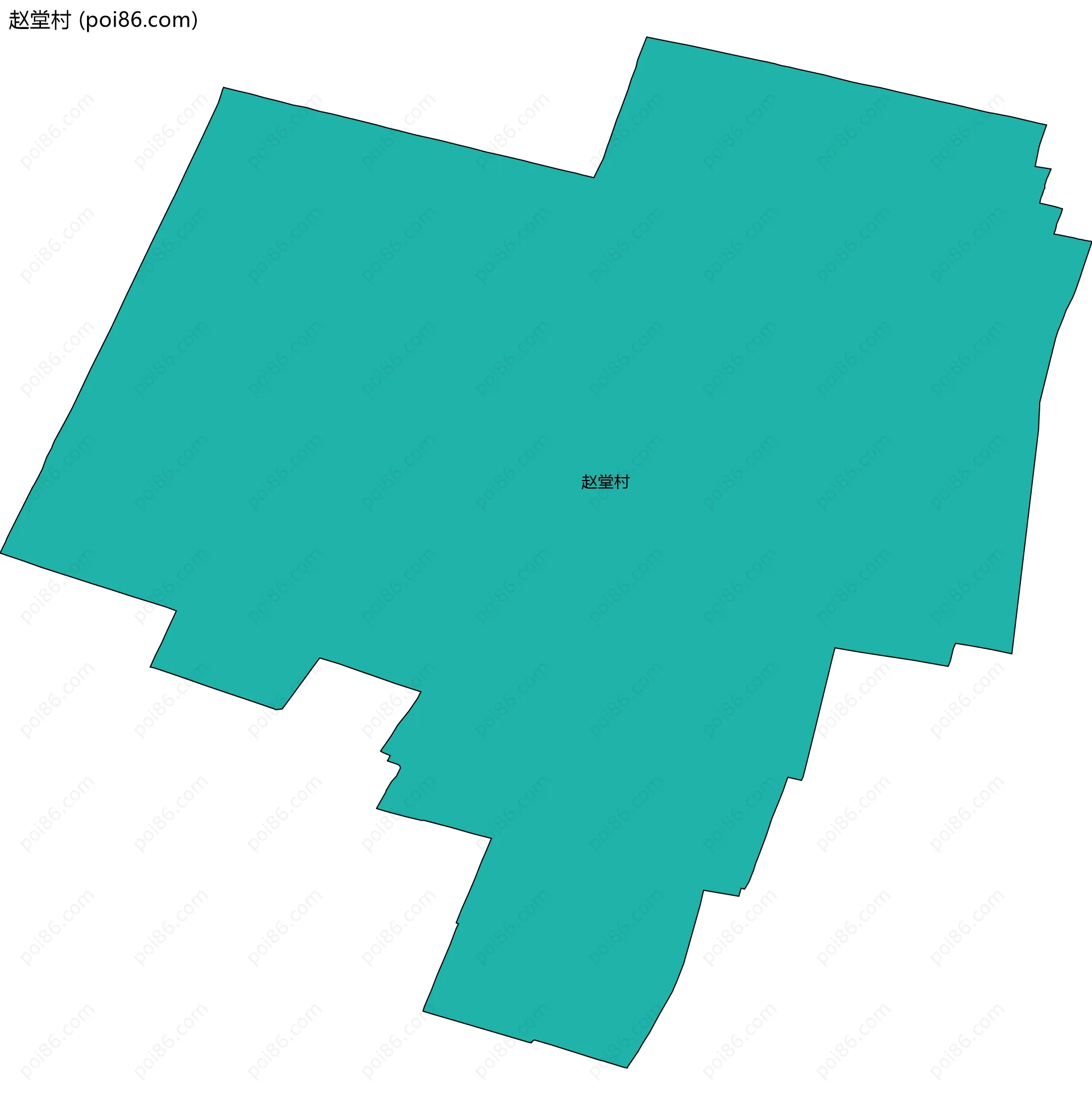 赵堂村边界地图