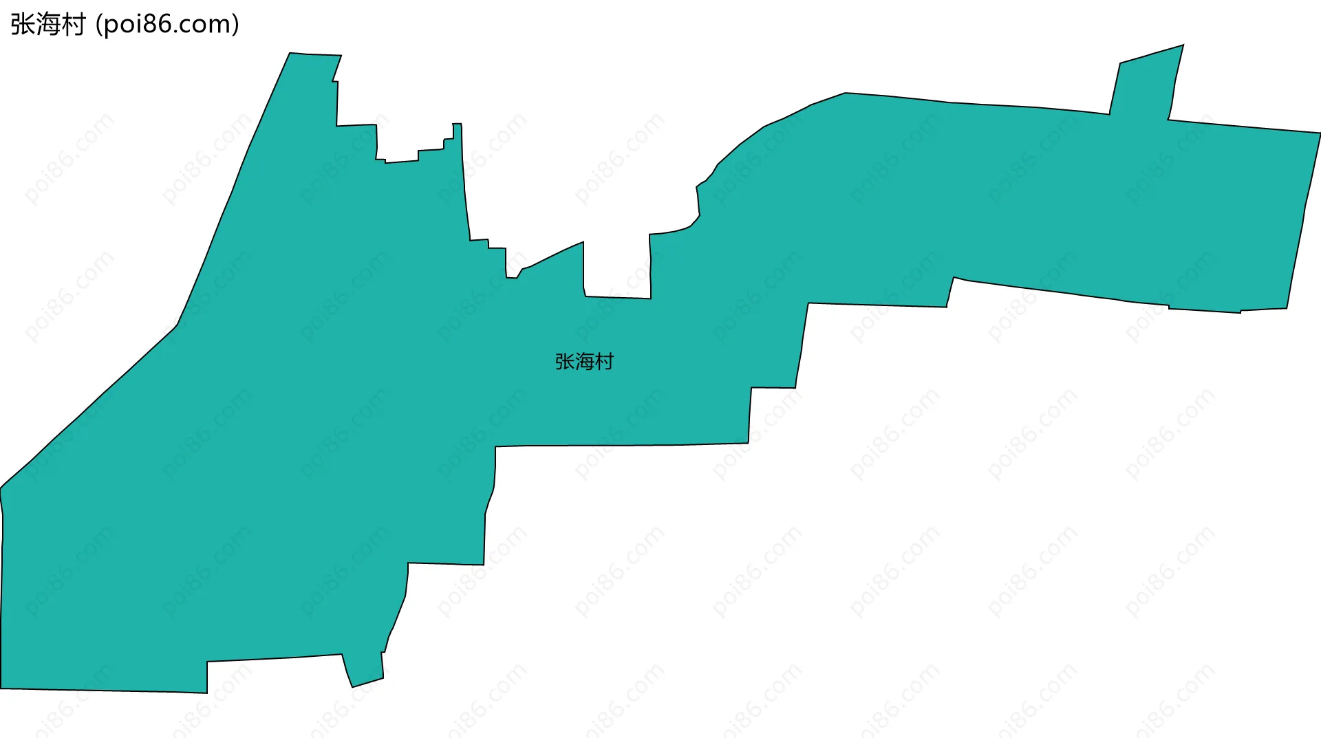 张海村边界地图