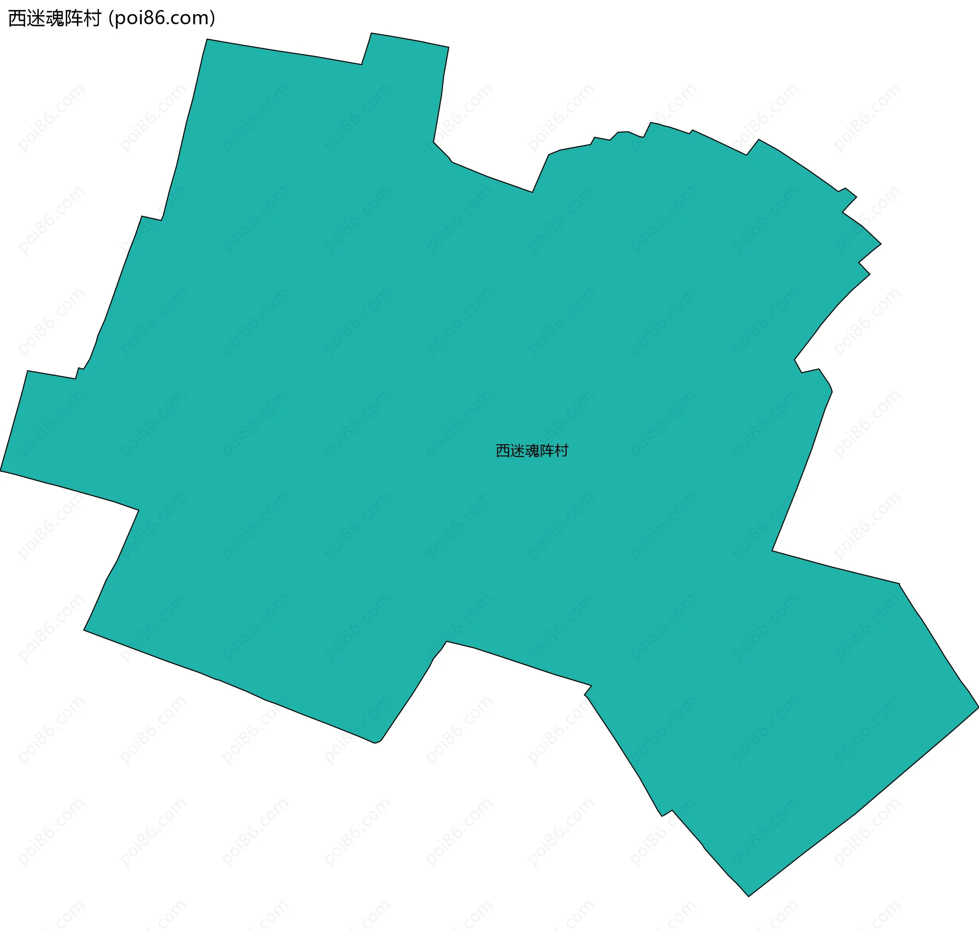 西迷魂阵村边界地图